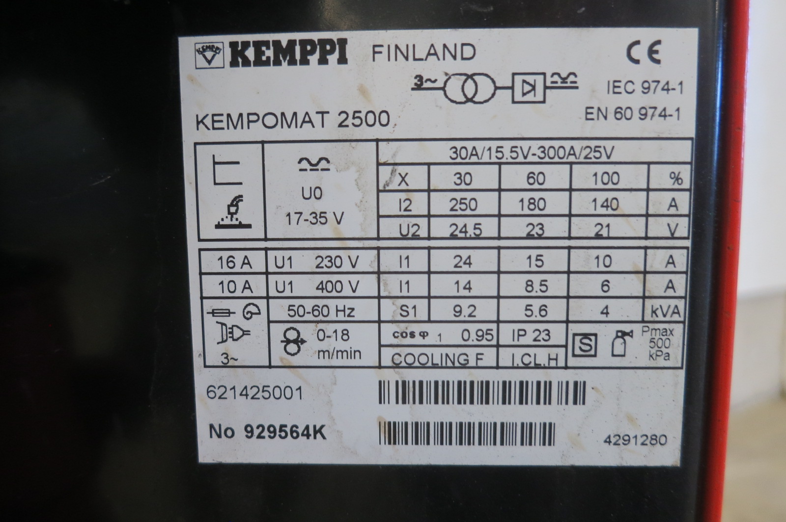 Mig welder Kemppi Kempomat 2500 - PS Auction - We value the future
