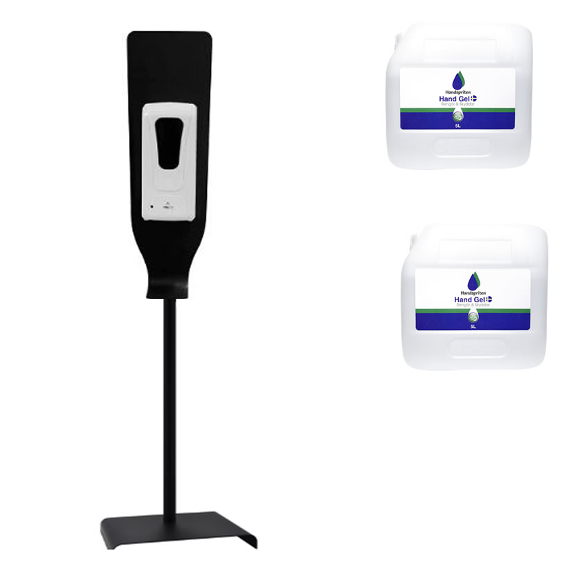 Hand alcohol 10 liters and 1 automatic dispenser with floor stand ...