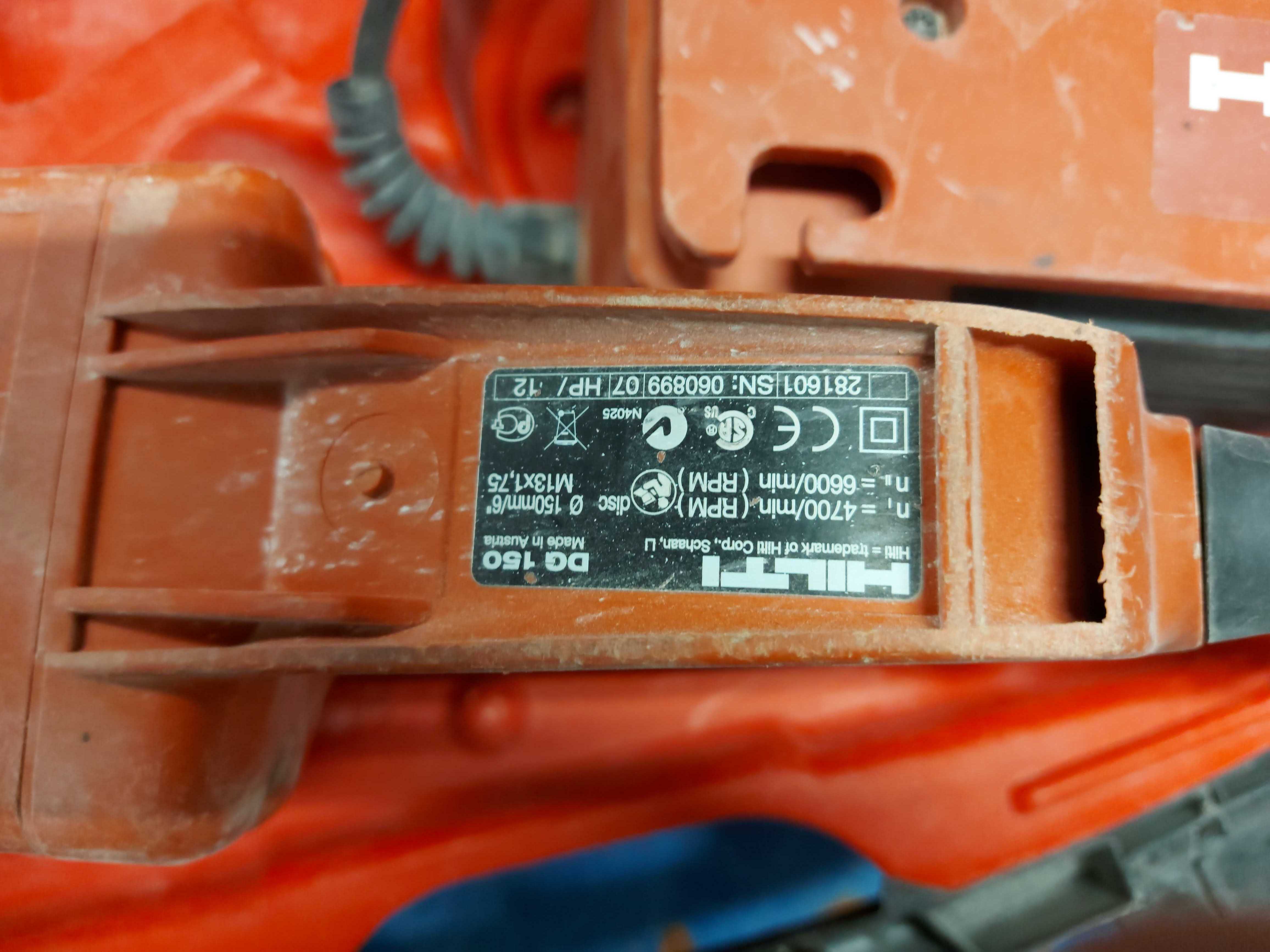 Betongslip Hilti DG150 med 230V omvandlare - Auktioner online ...
