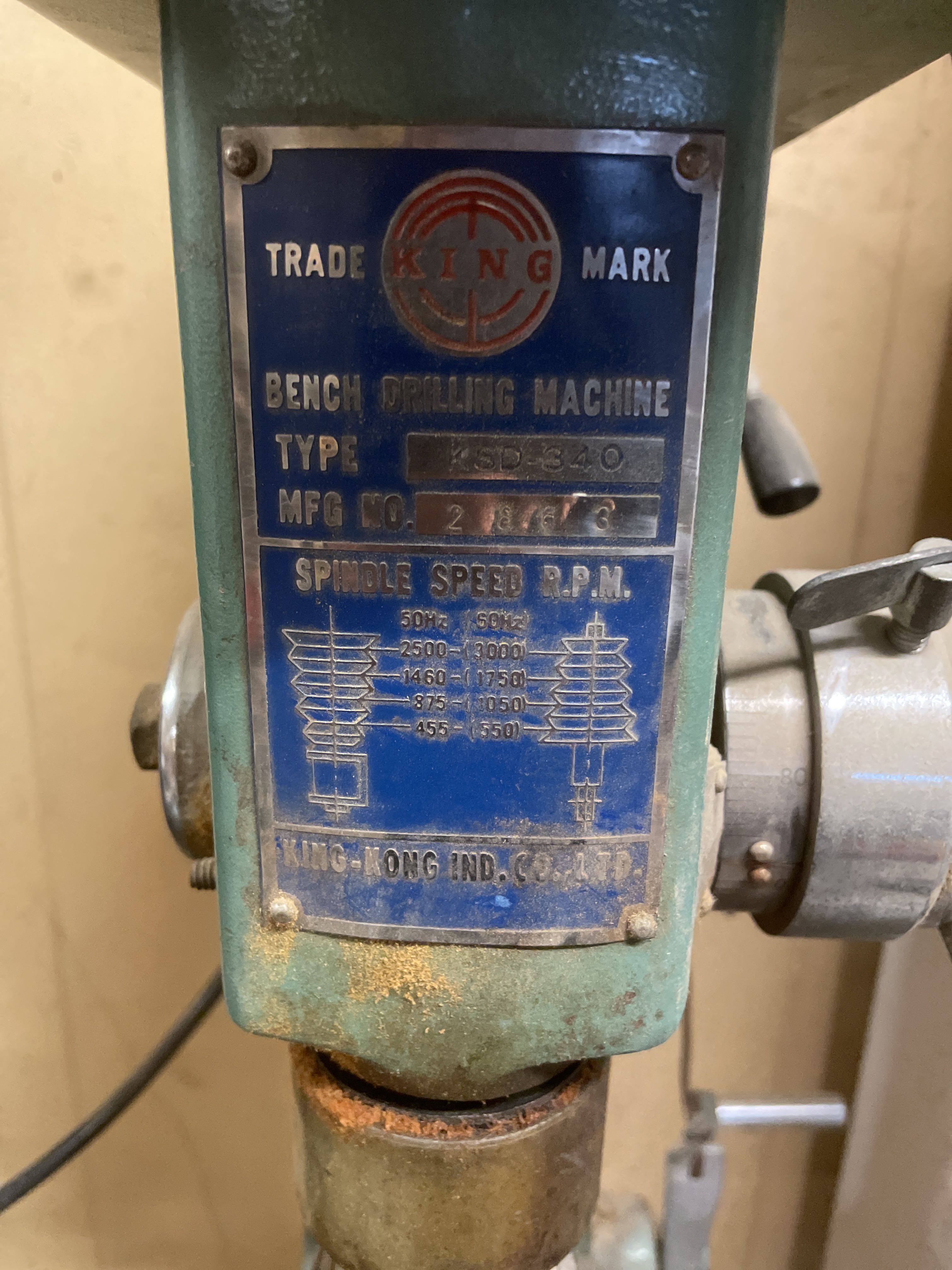 Column drilling machine Trade King Mark KSD-340 - PS Auction - We