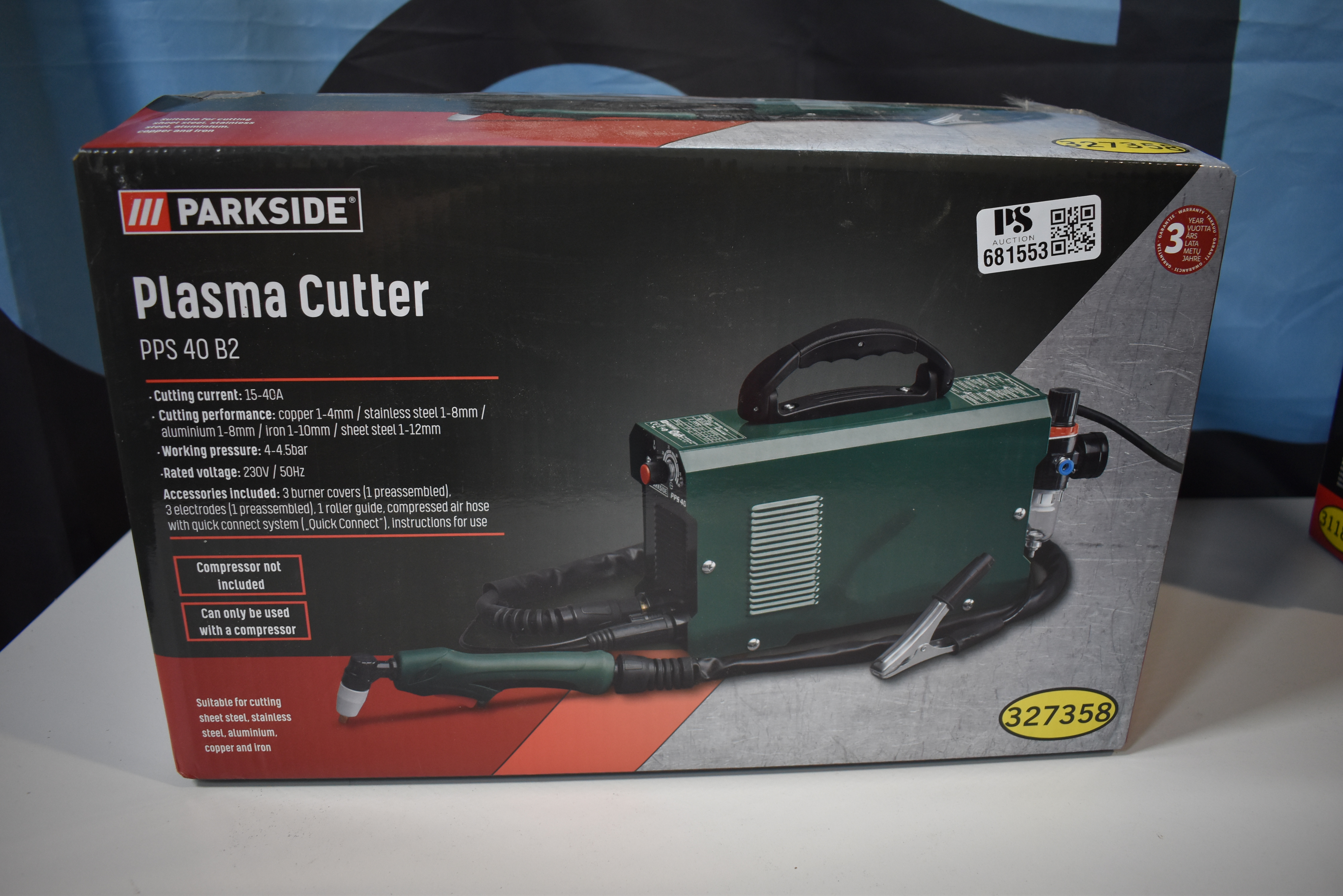 Plasma Cutter From Parkside Pps 40 B2 Ps Auction We Value The Future Largest In Net Auctions