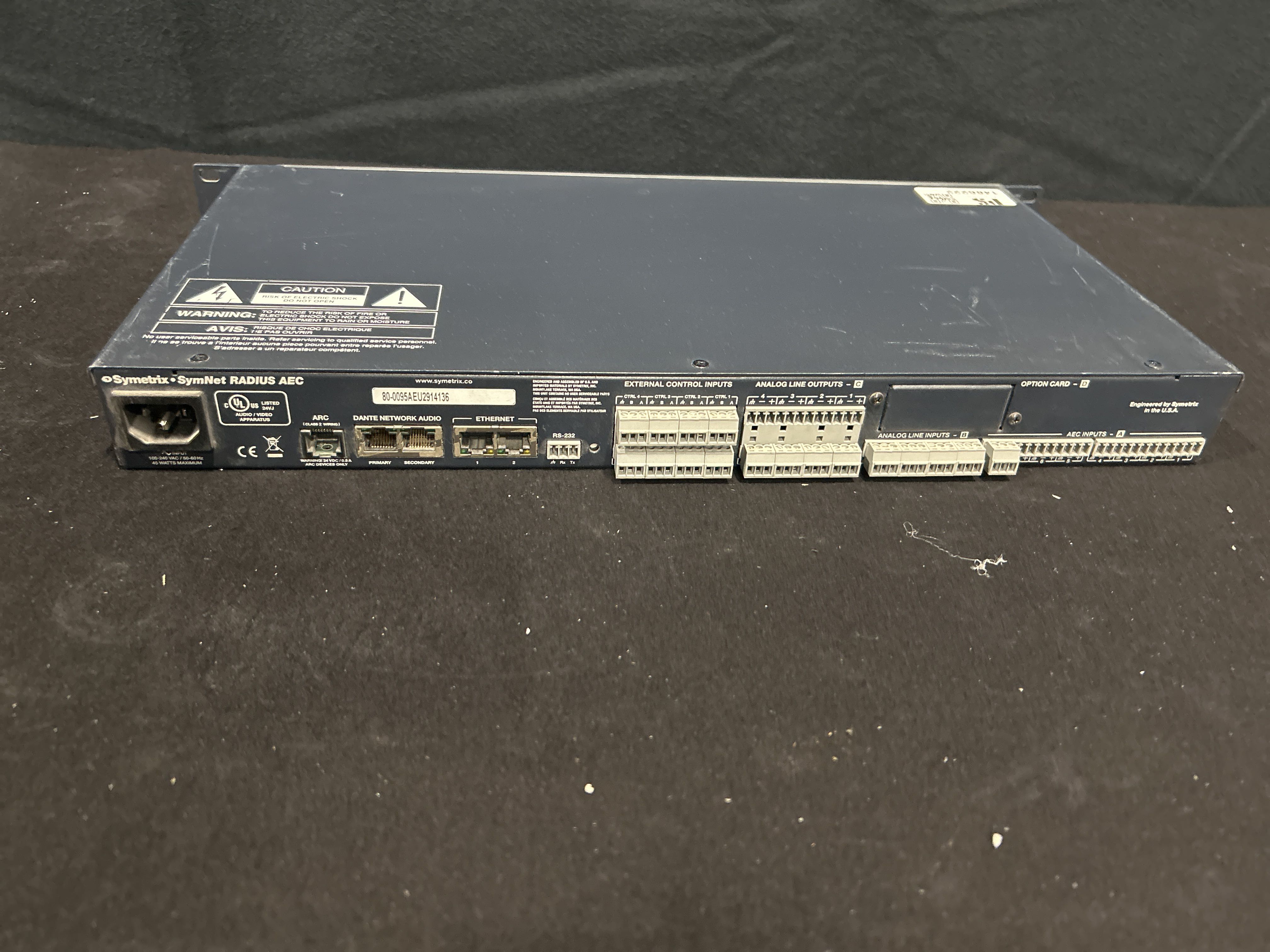 DSP unit - Symetrix SymNet Radius AEC, rack mountable - PS Auction