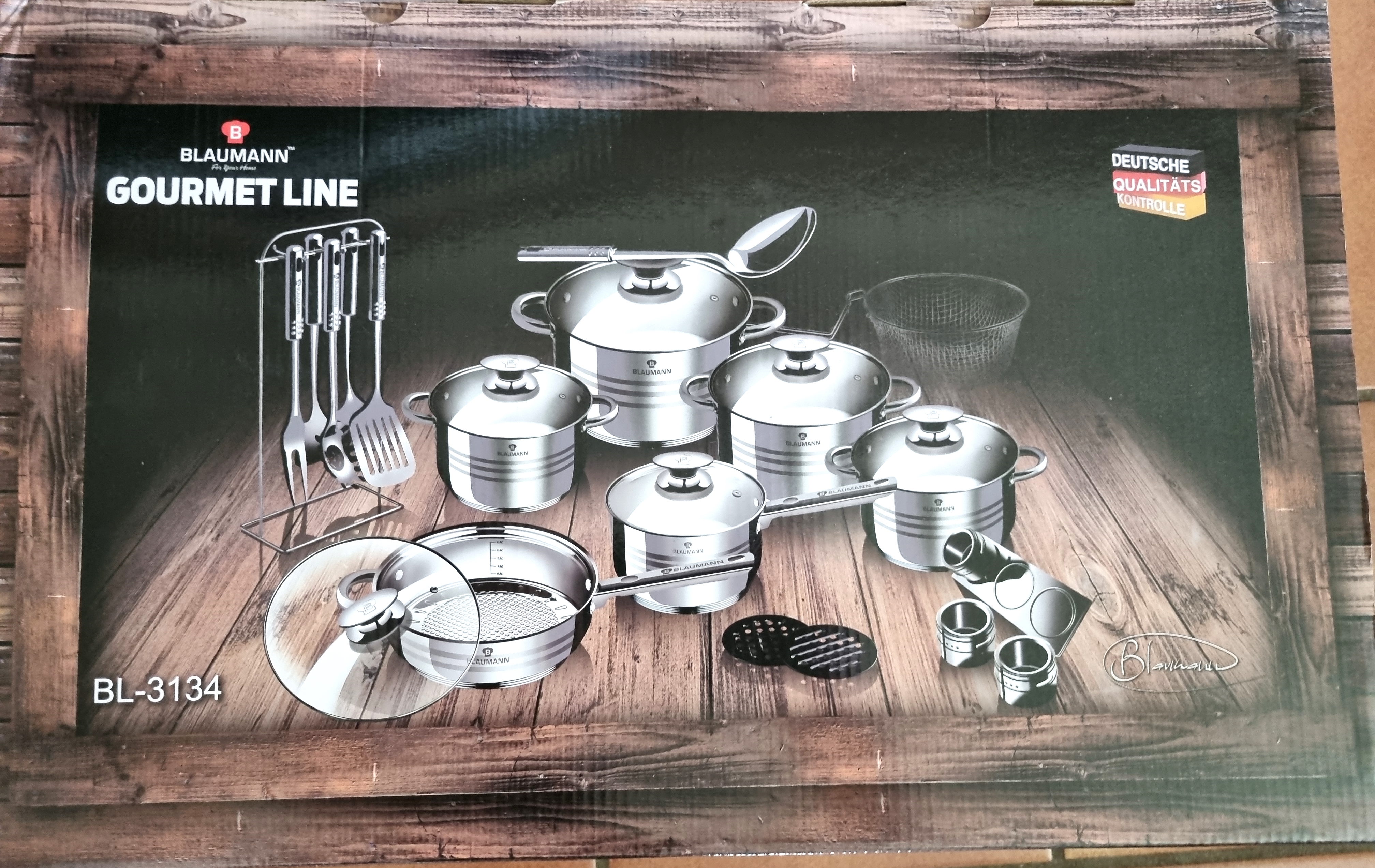 Batterie De Cuisine 17 Pièces En Acier Inoxydable - Compatible Induction - Casseroles, Poêle, Ustensiles - 4