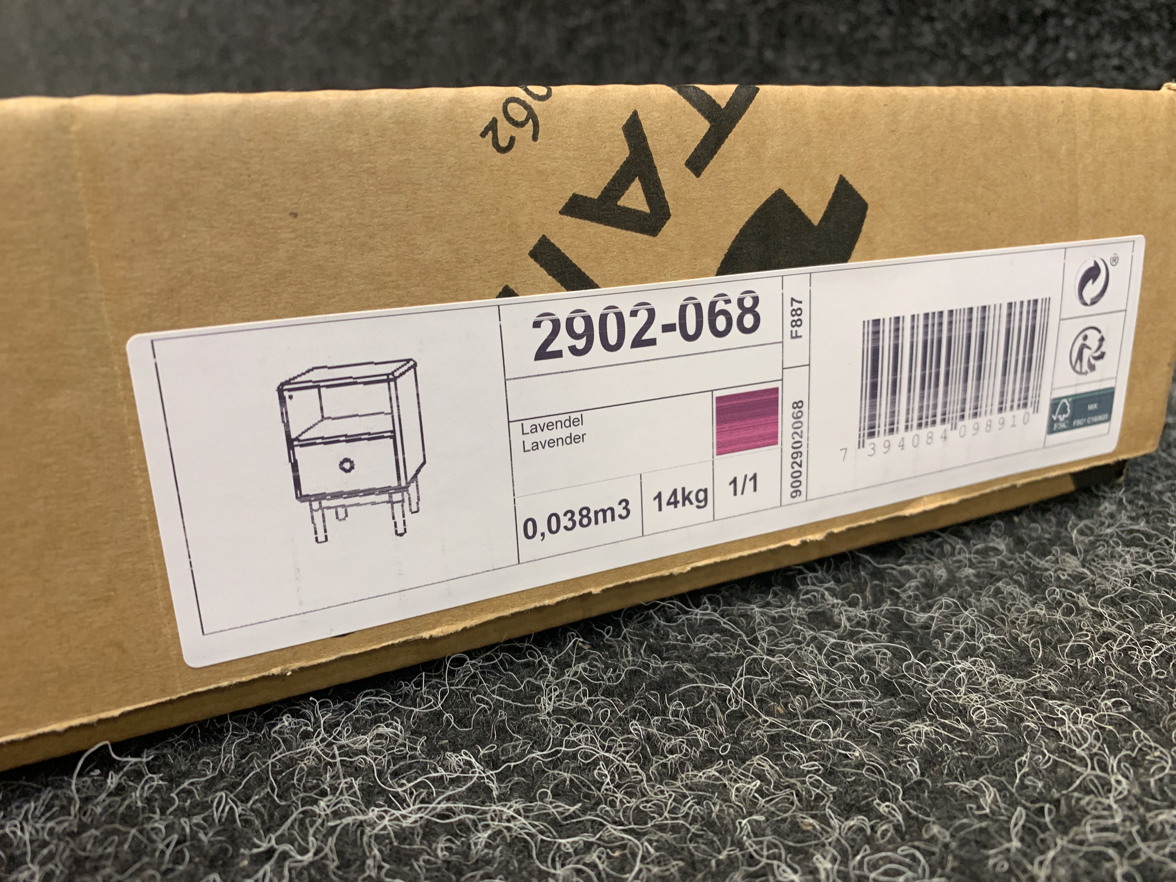 Sängbord Tenzo Color 1 fack, 1 låda - Auktioner online - Nätauktioner ...