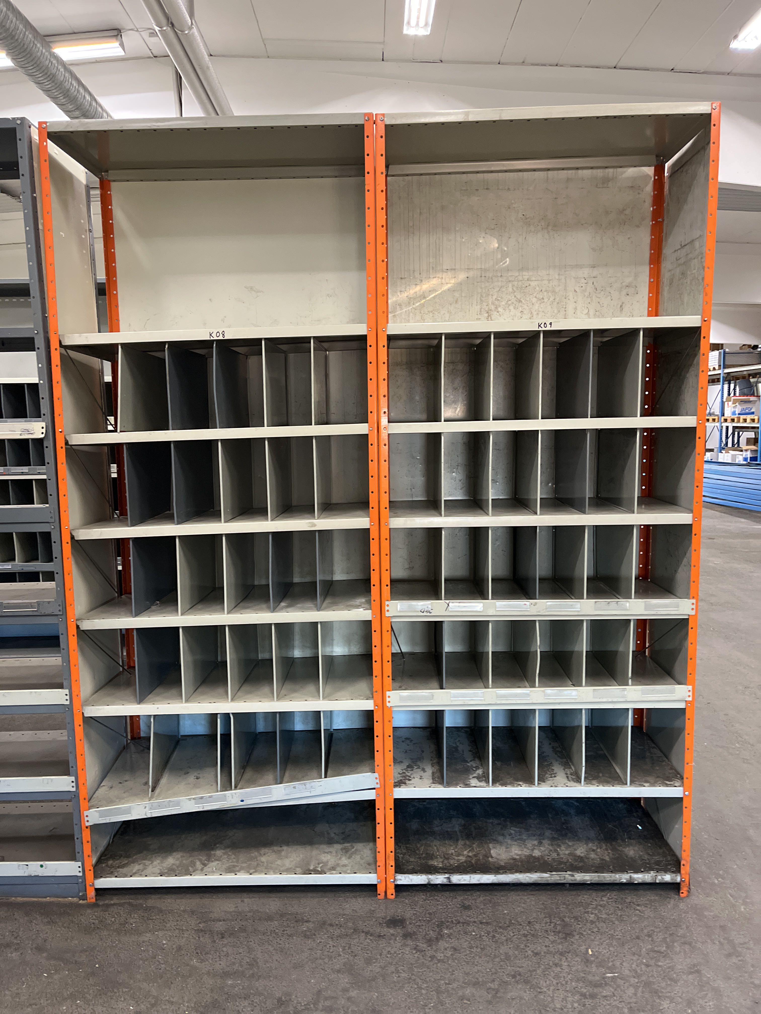 Assortment Rack Storage rack/Assortment rack with sheet metal shelves -9 m (K) - PS ...