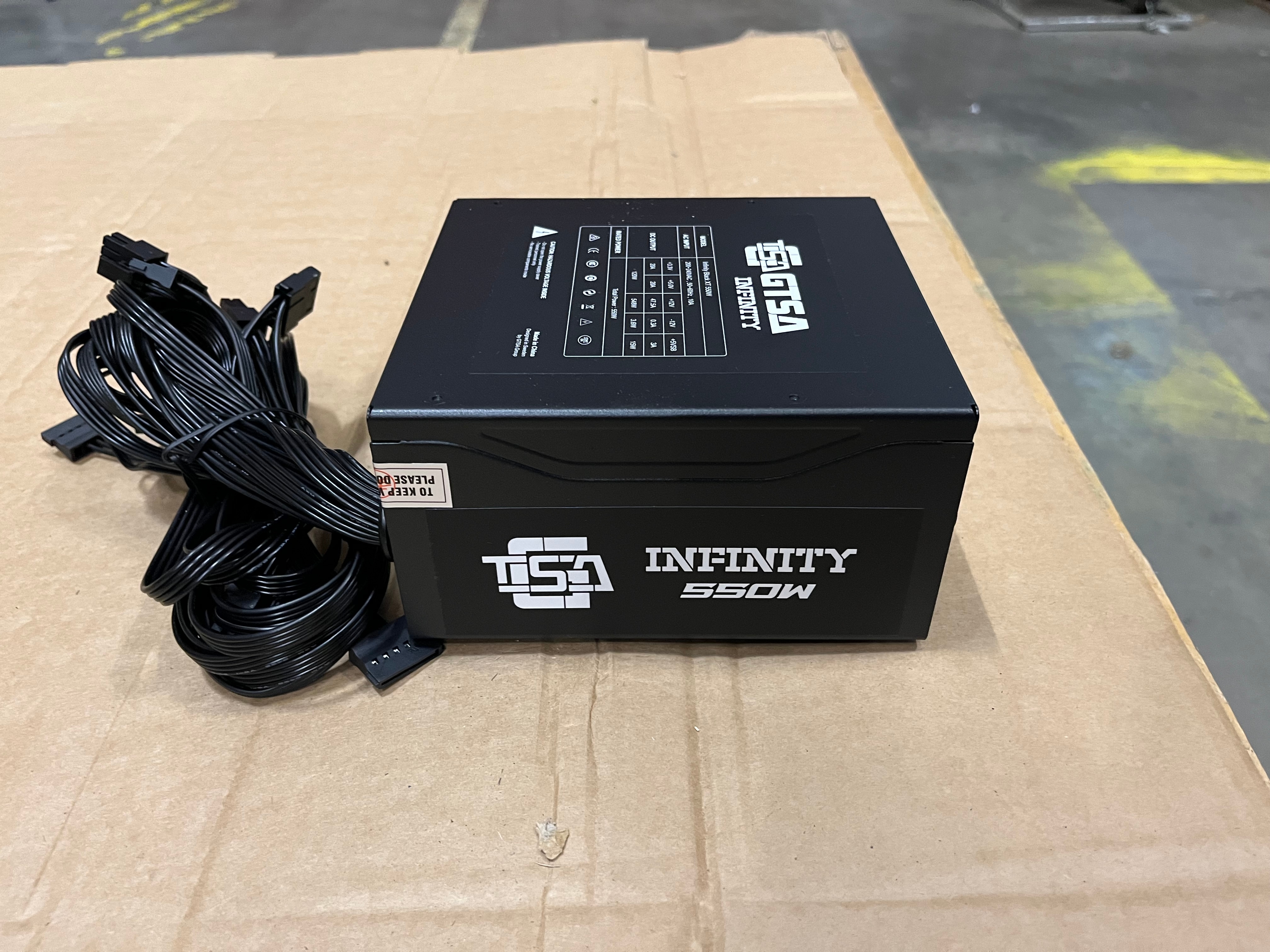 Infinity Power Source 10 pcs GTSA Infinity XT 550W Power Supply - PS Auction - We value the ...