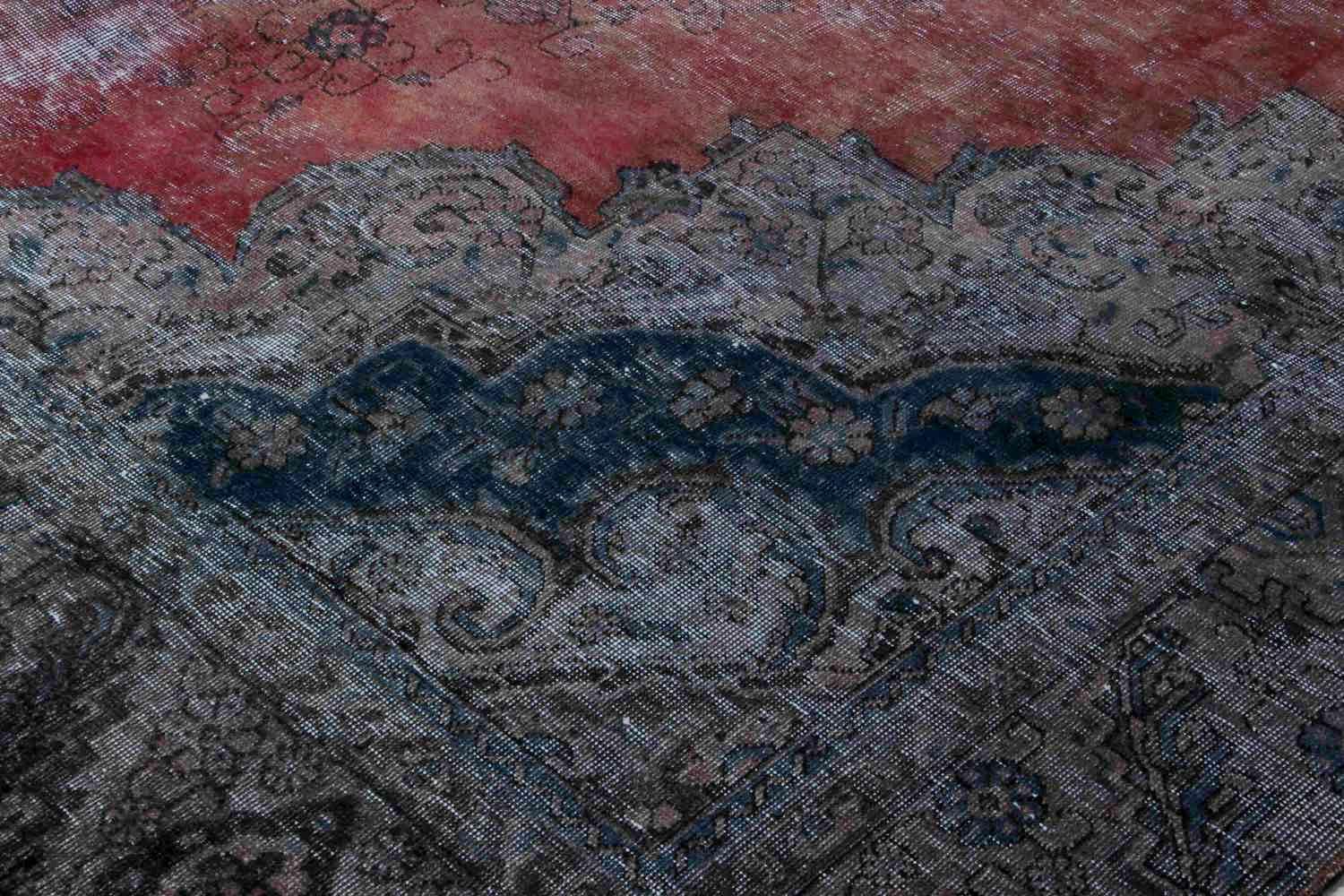Handknuten Orientaliskt Vintagematta Röd/Grå 269x353cm (751862 ...