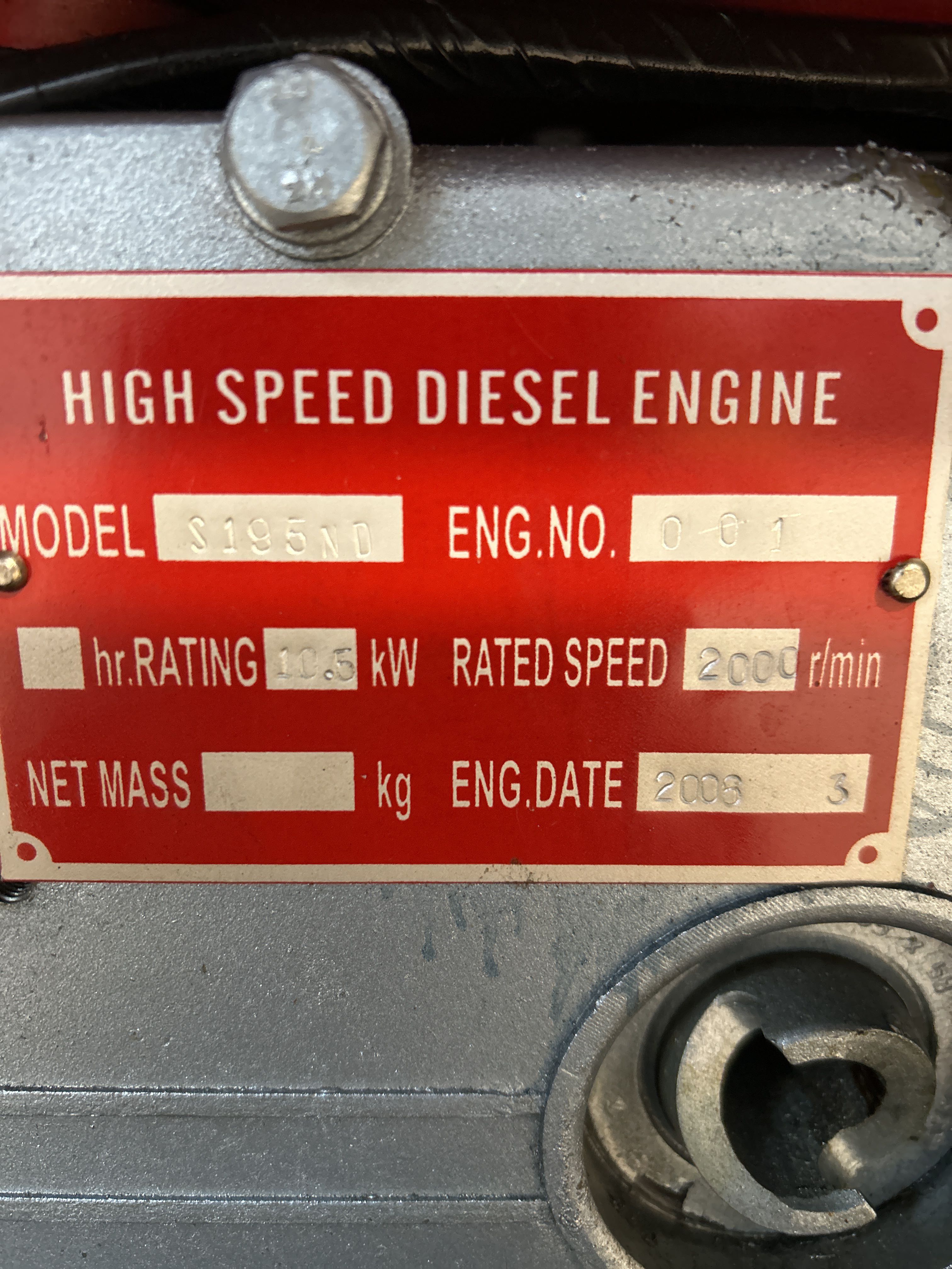 Diesel generator Jinfeng GF3-5 -2006 - PS Auction - We value the