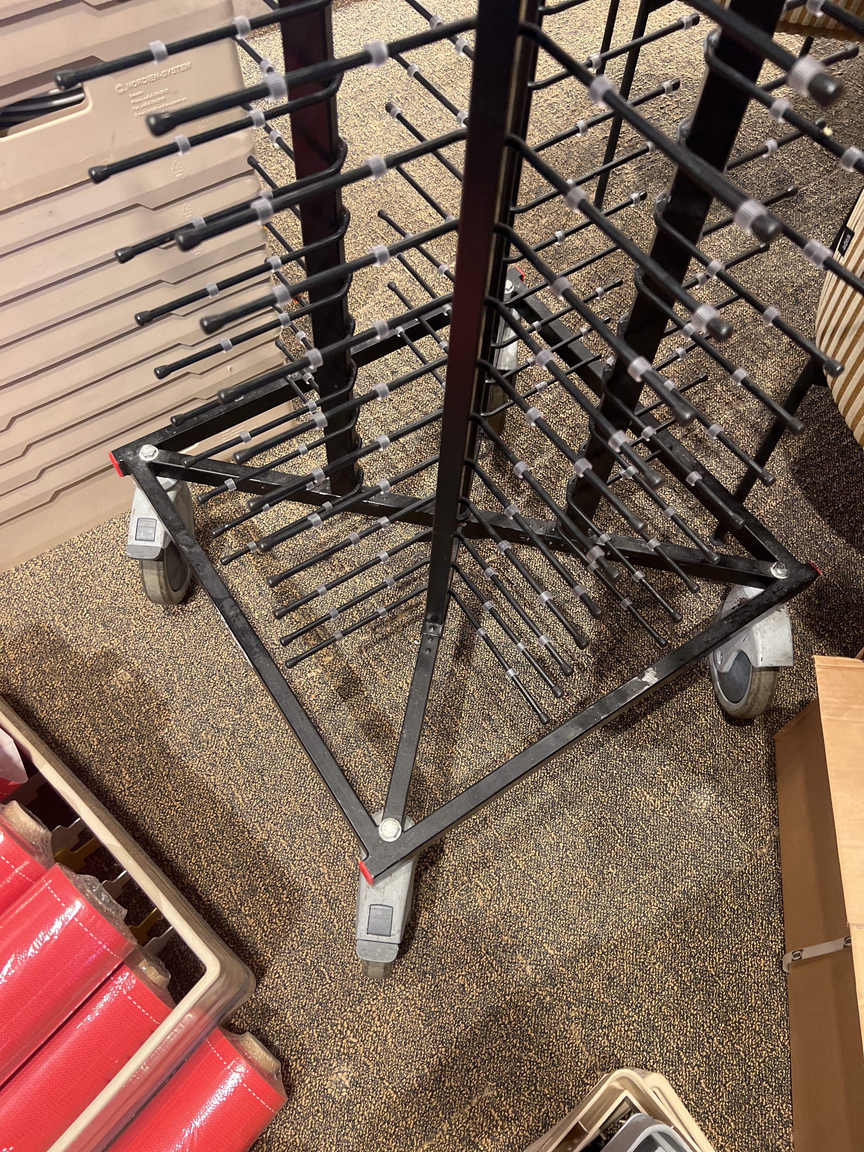 Jack Stack Plate Rack Black Plate rack on wheels - Jackstack - PS Auction - We value the future ...