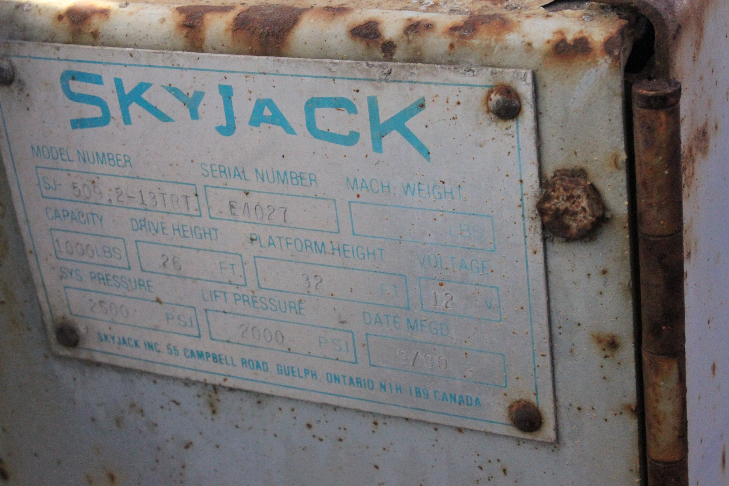 Scissor lift Skyjack SJ 509 2-13TRT -90 - PS Auction - We value