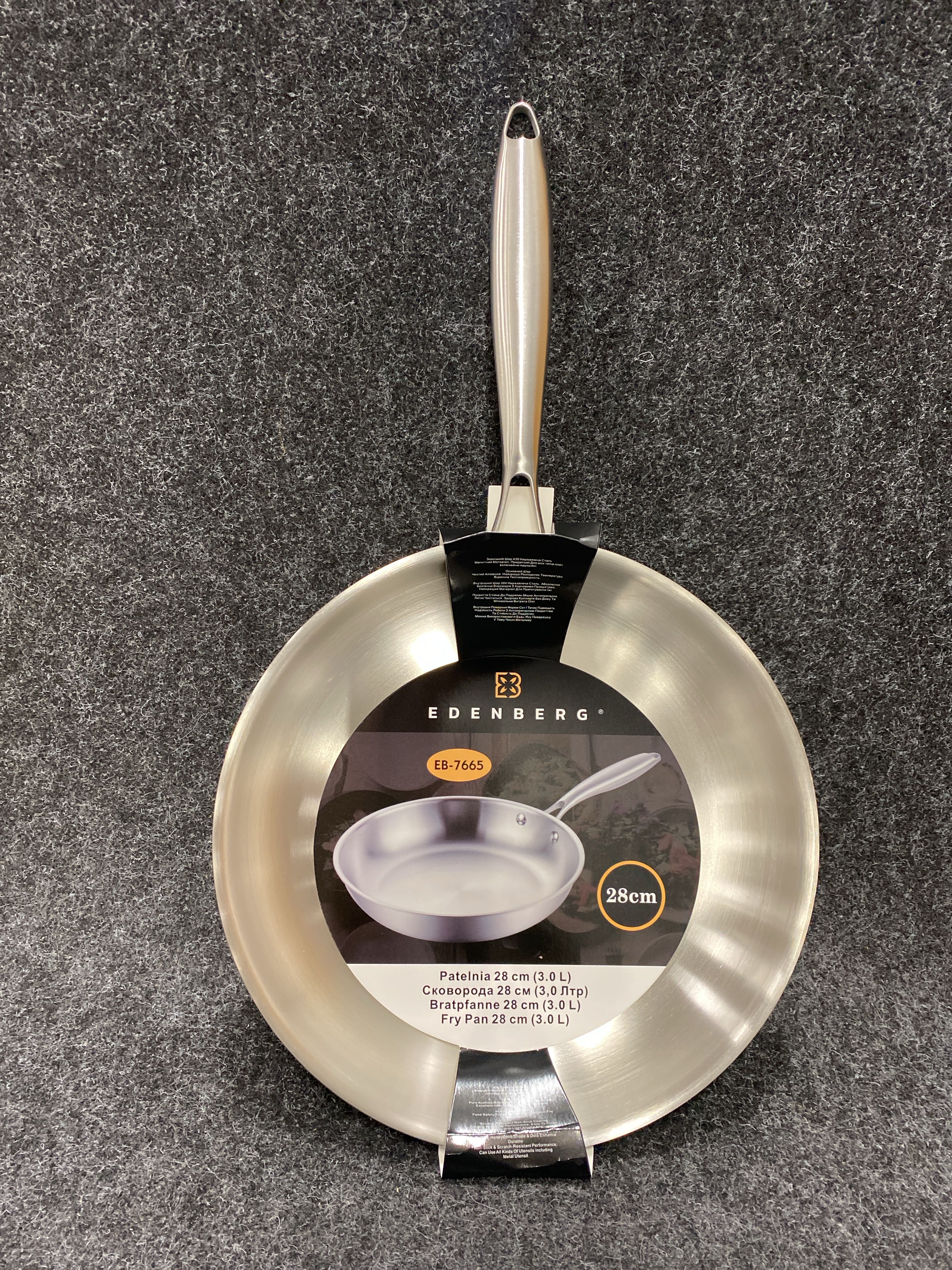 Panh Inox Frying pan INOX 28cm - Stainless steel - PS Auction - We value the ...