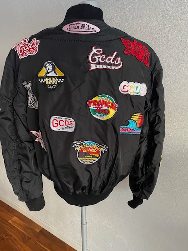GCDS - bomber patch, black - from Italian designer brand GCDS - bomber patch, black - from Italian designer brand