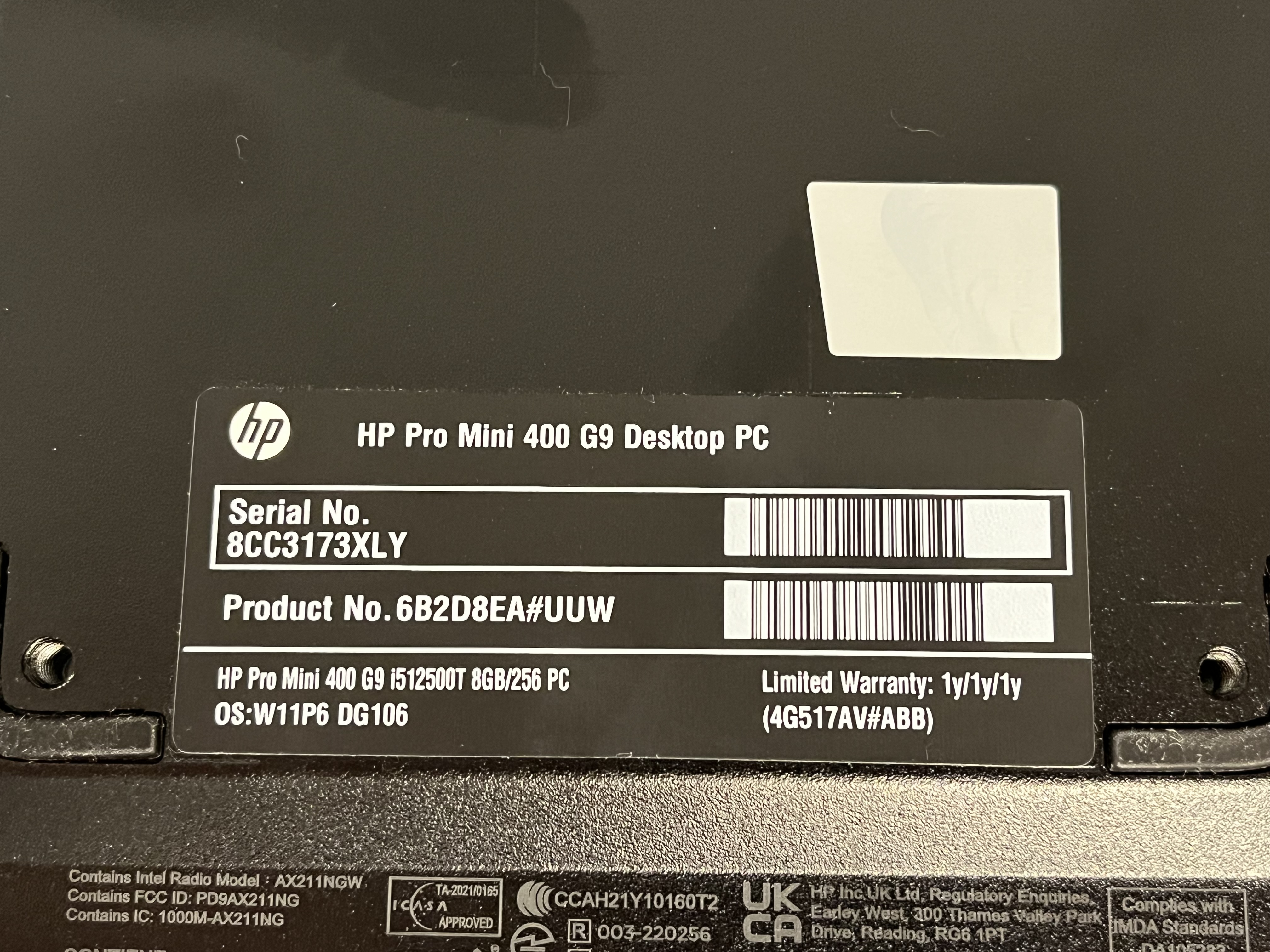 Hp PRO mini 400 G9 Desktop PC - PS Auction - We value the future 
