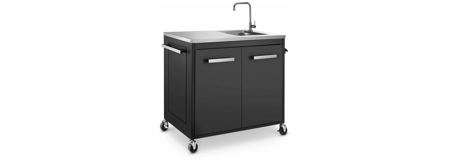 Stainless Steel Side Table Austin and Barbeque AABQ Trolley With Sink