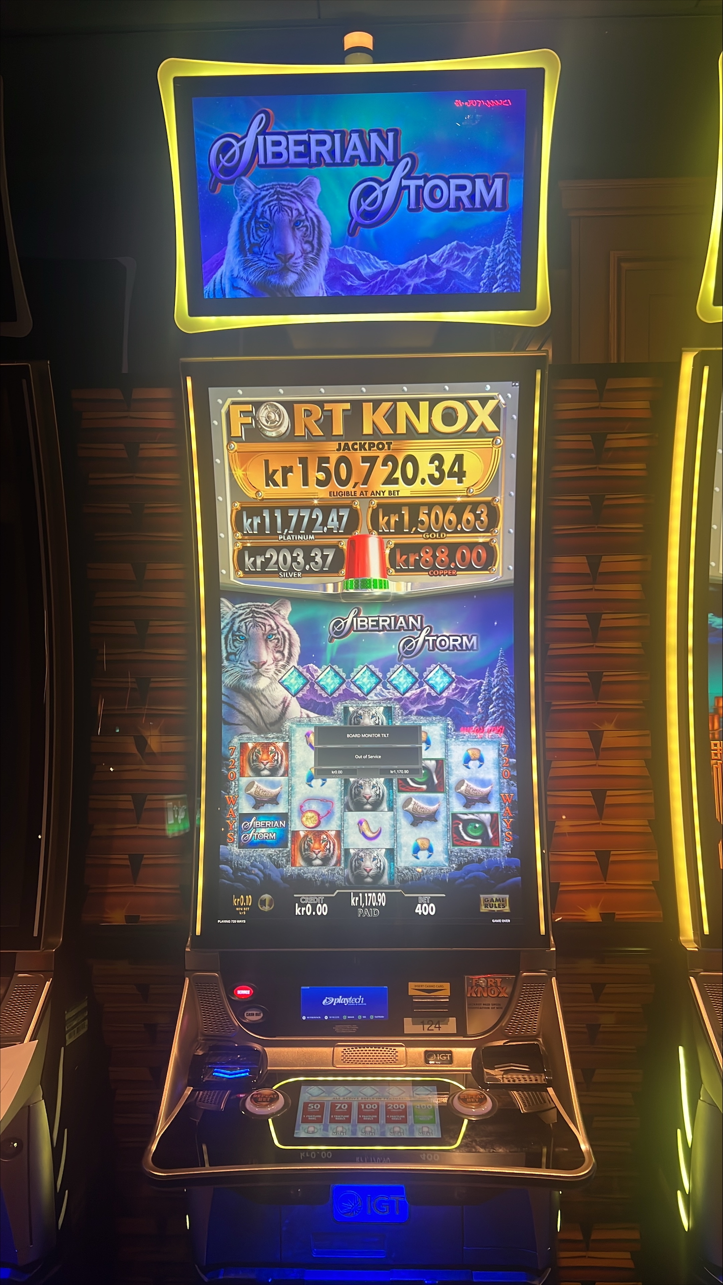 6 × Slots IGT Crystal curve – Fort Knox series (2018–2023)