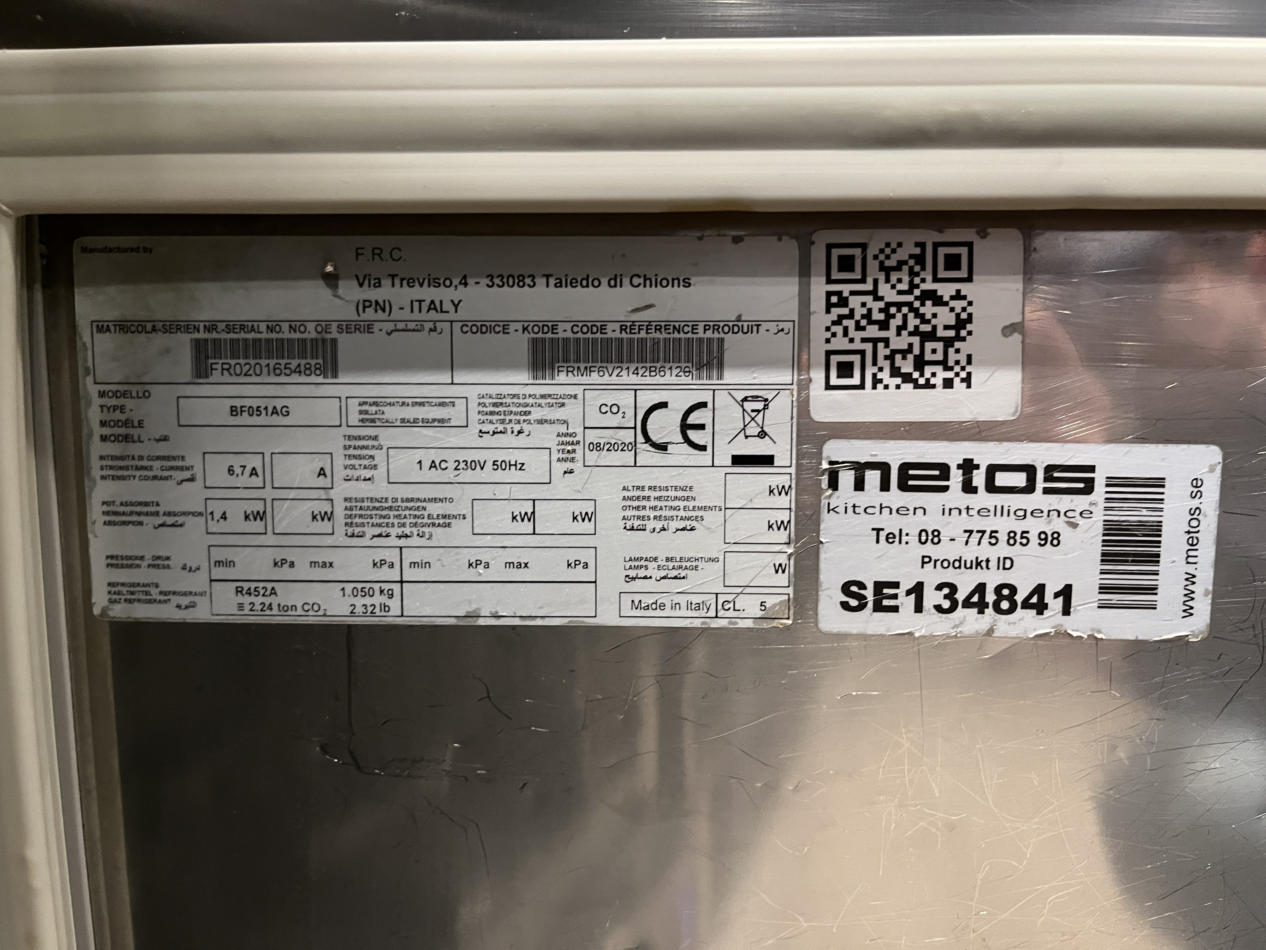 Blastchiller - Metos BF051AG -2020 - Auktioner online - Nätauktioner ...