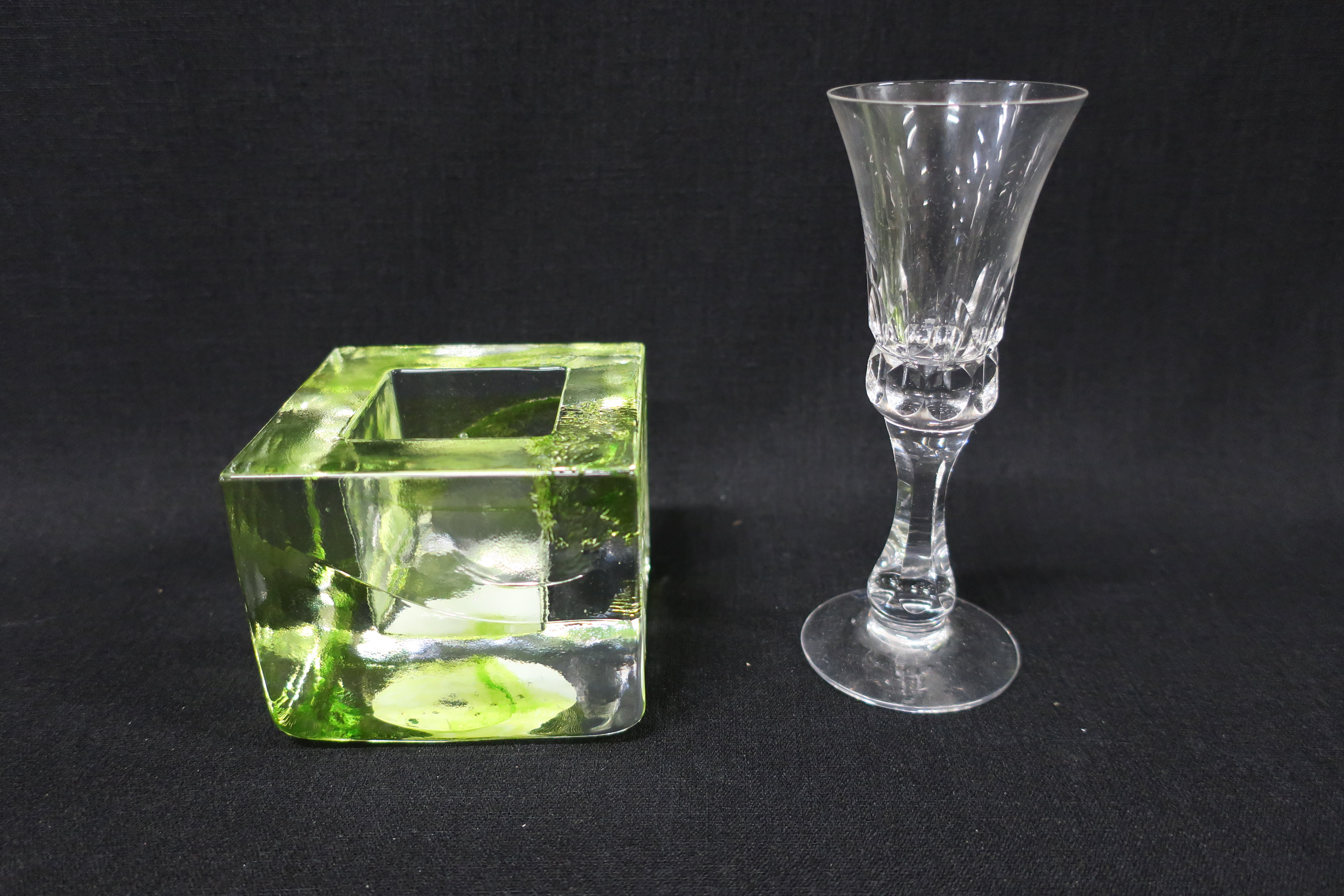Candle holder and shot glass Kosta Boda - PS Auction - We value