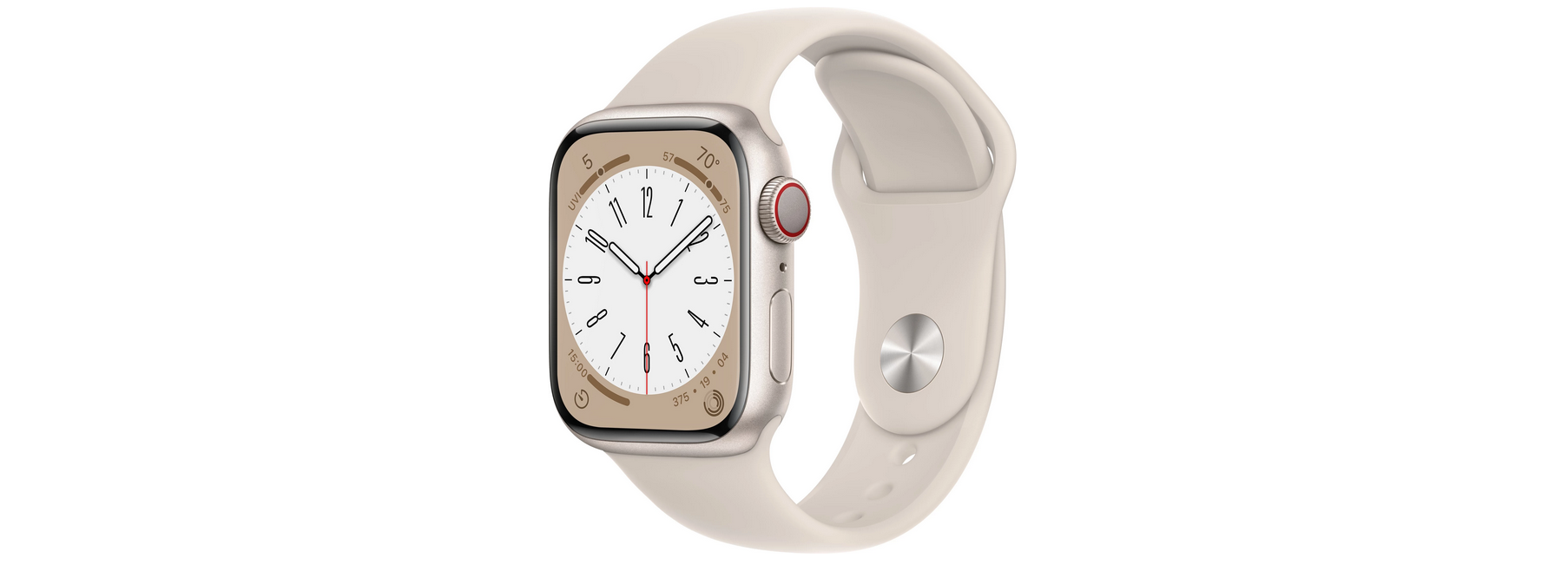 Apple Watch Series 8 GPS + Cellular 41mm Starlight Aluminum Case 