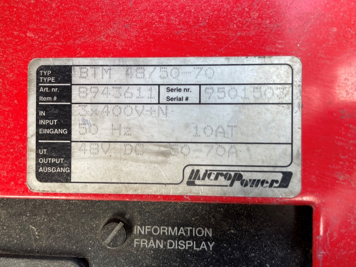 Sliding frame truck with charger BT RRB2 -2006 - PS Auction - We value ...