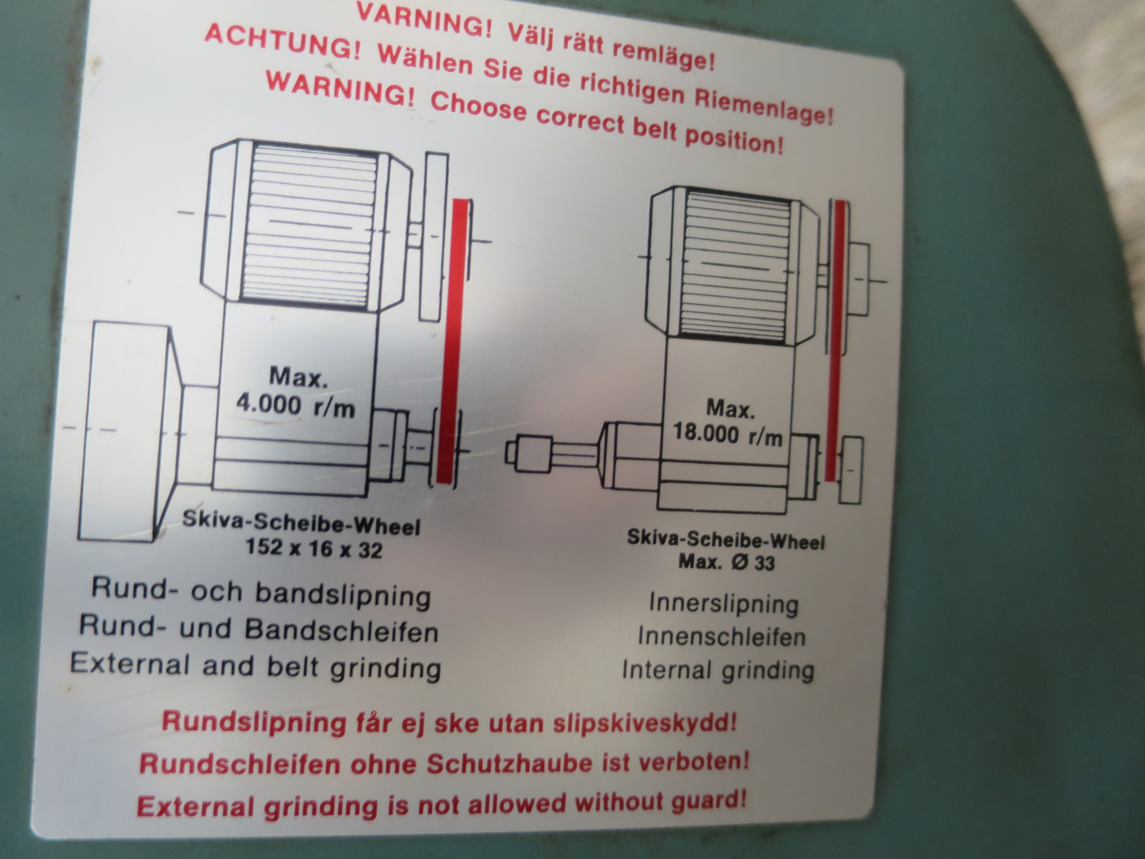 Toolfix Grinding machine for turning 5.5 kw - PS Auction - We
