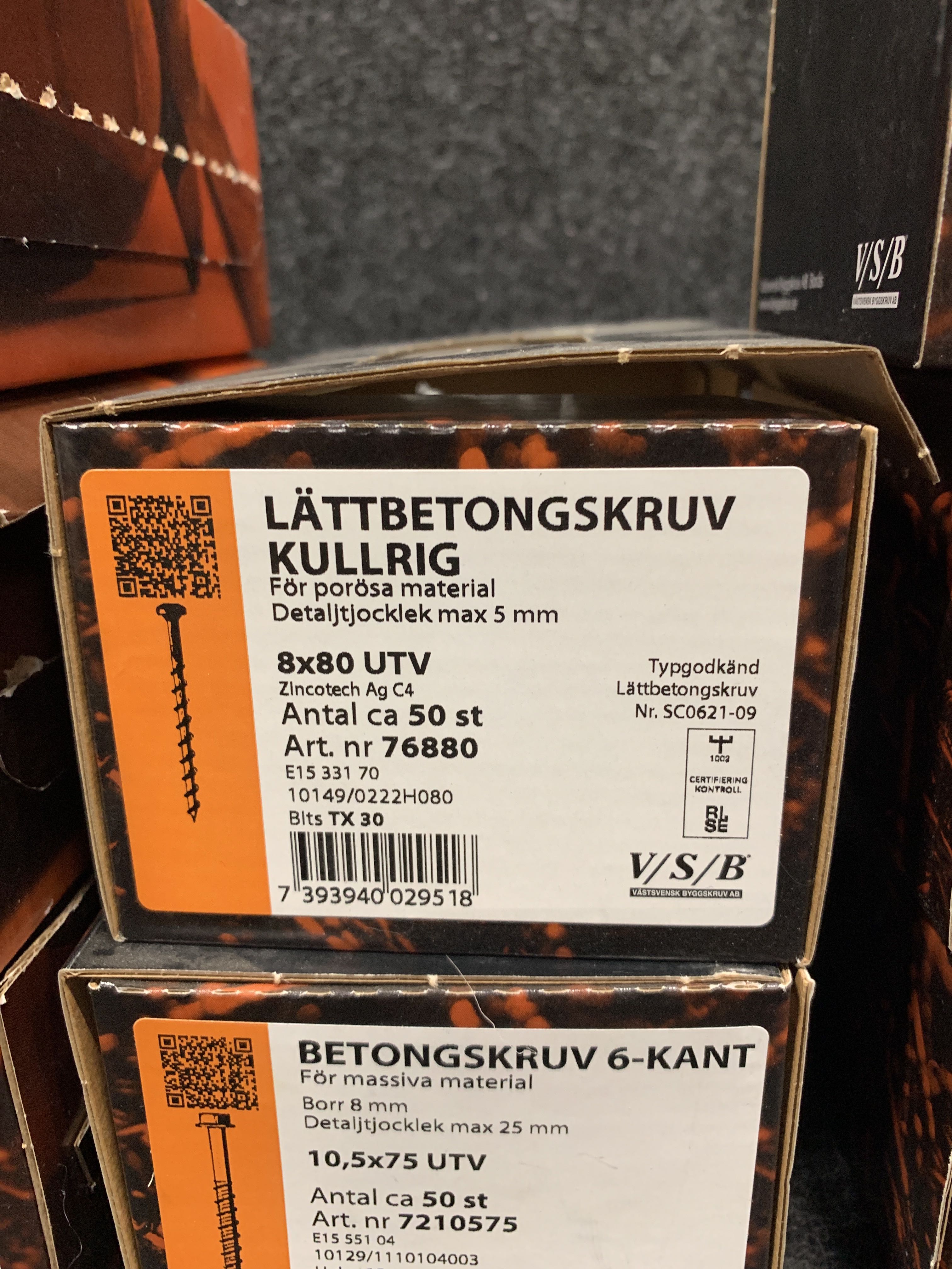 10 st Förpackningar skruv, VSB - Auktioner online - Nätauktioner ...