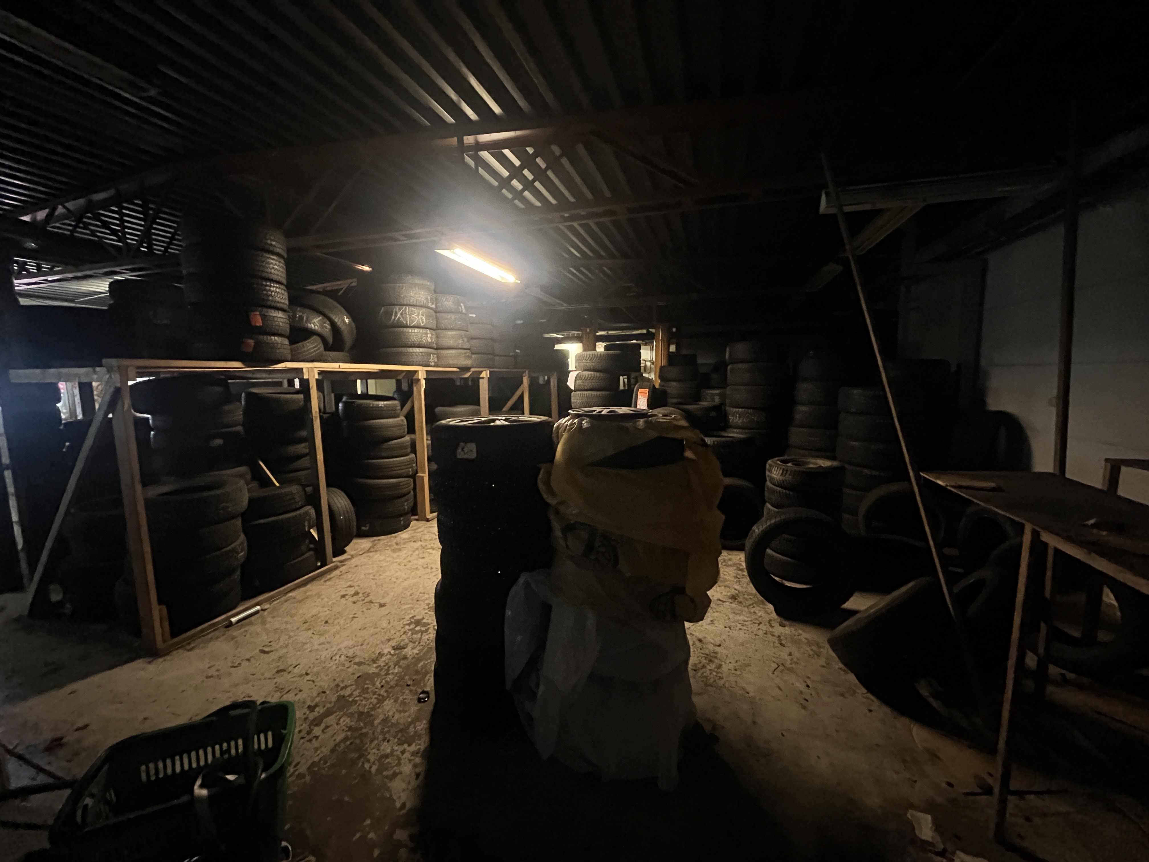 Video preview for Large lot of used tires and rims