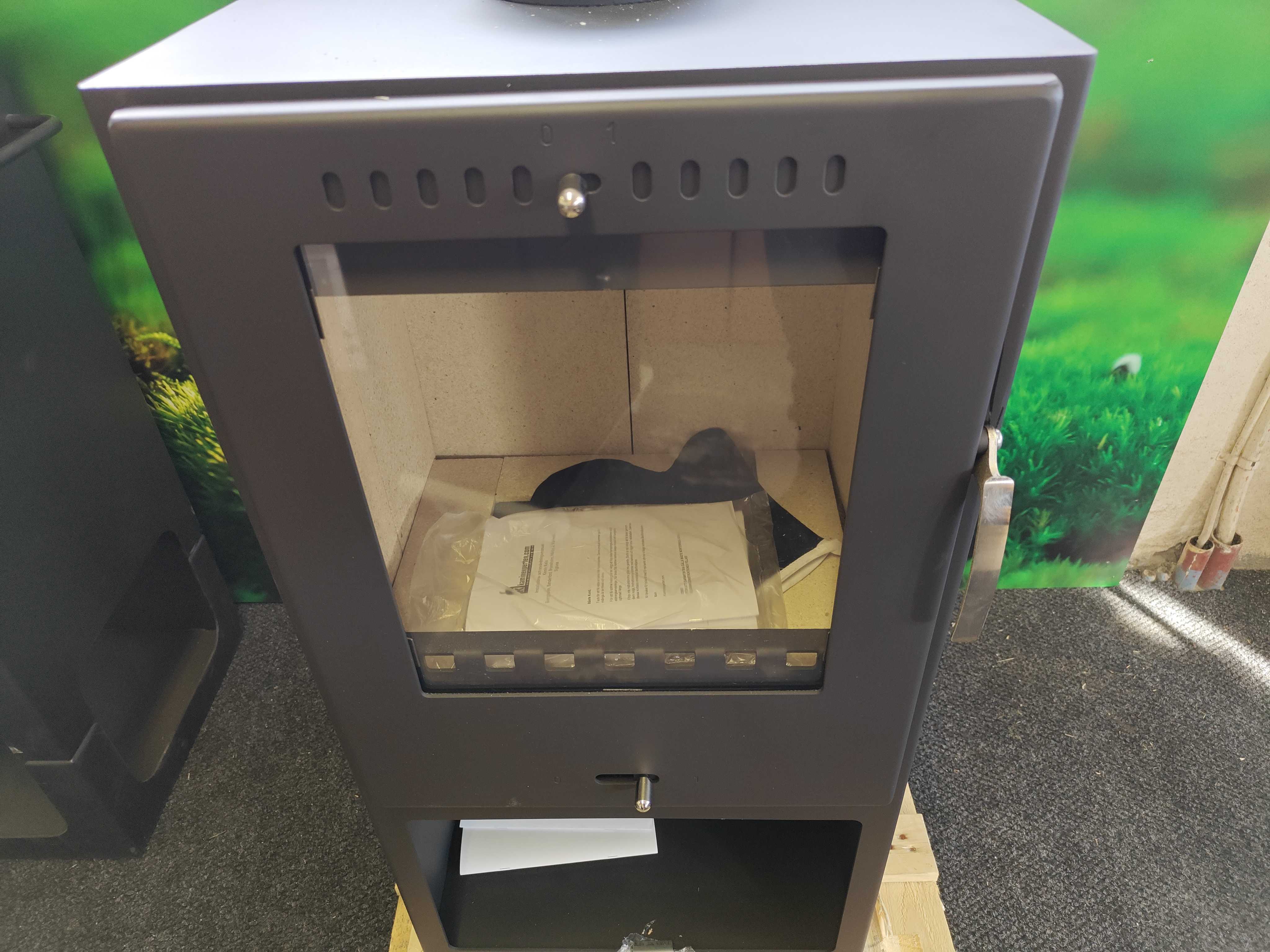 Stove Shell New wood-burning stove Shell Serpentino - PS Auction - We value the ...