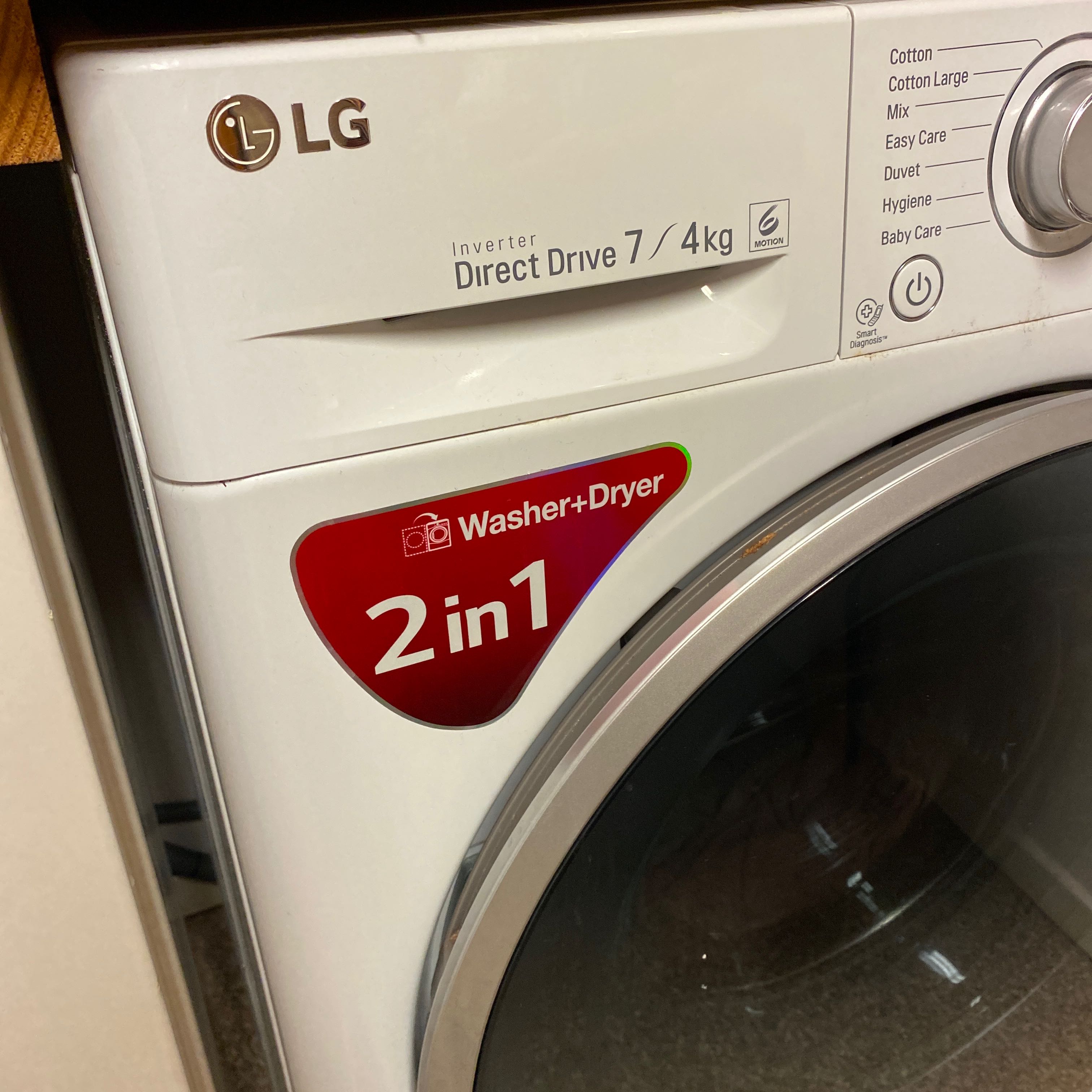 Washing machine, LG Inverter direct drive 7 / 4kg PS Auction We