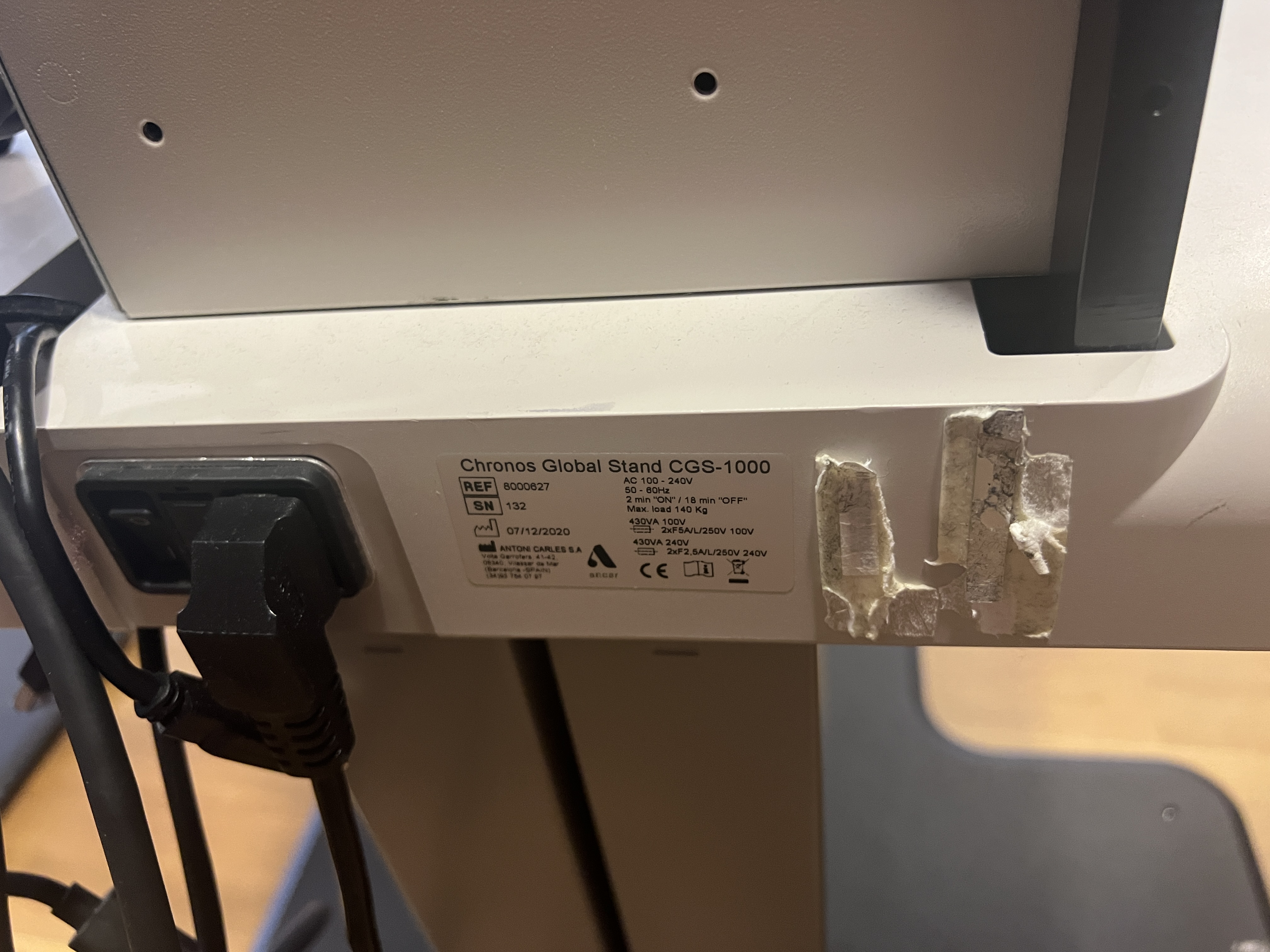 Topcon Serial Number Refraction machine Chronos Topcon 2020 / Serial number AN2000054 - PS ...