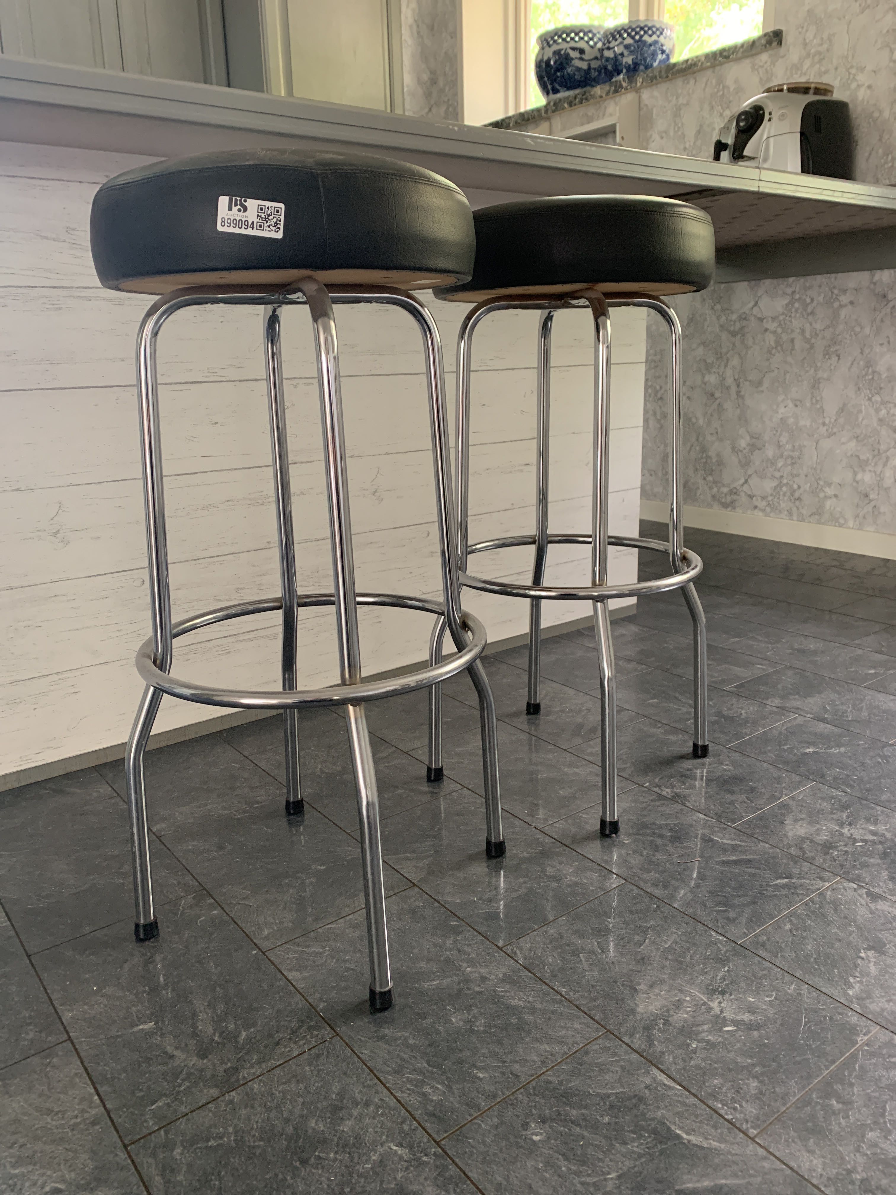 2 barstools with footrests PS Auction We value the future Largest