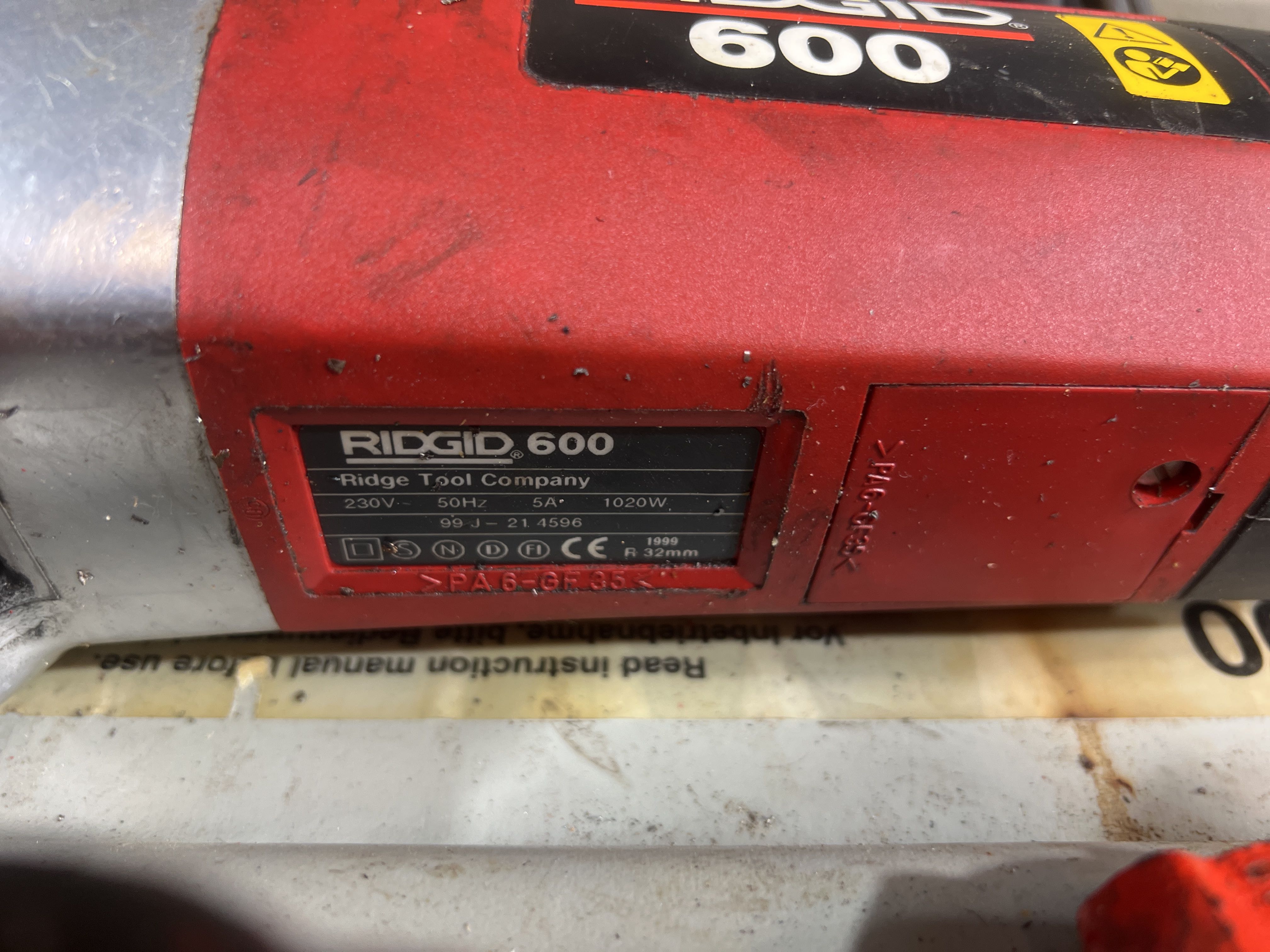 Ridgid R6002 Threading machine - Ridgid 600 - PS Auction - We value the future ...