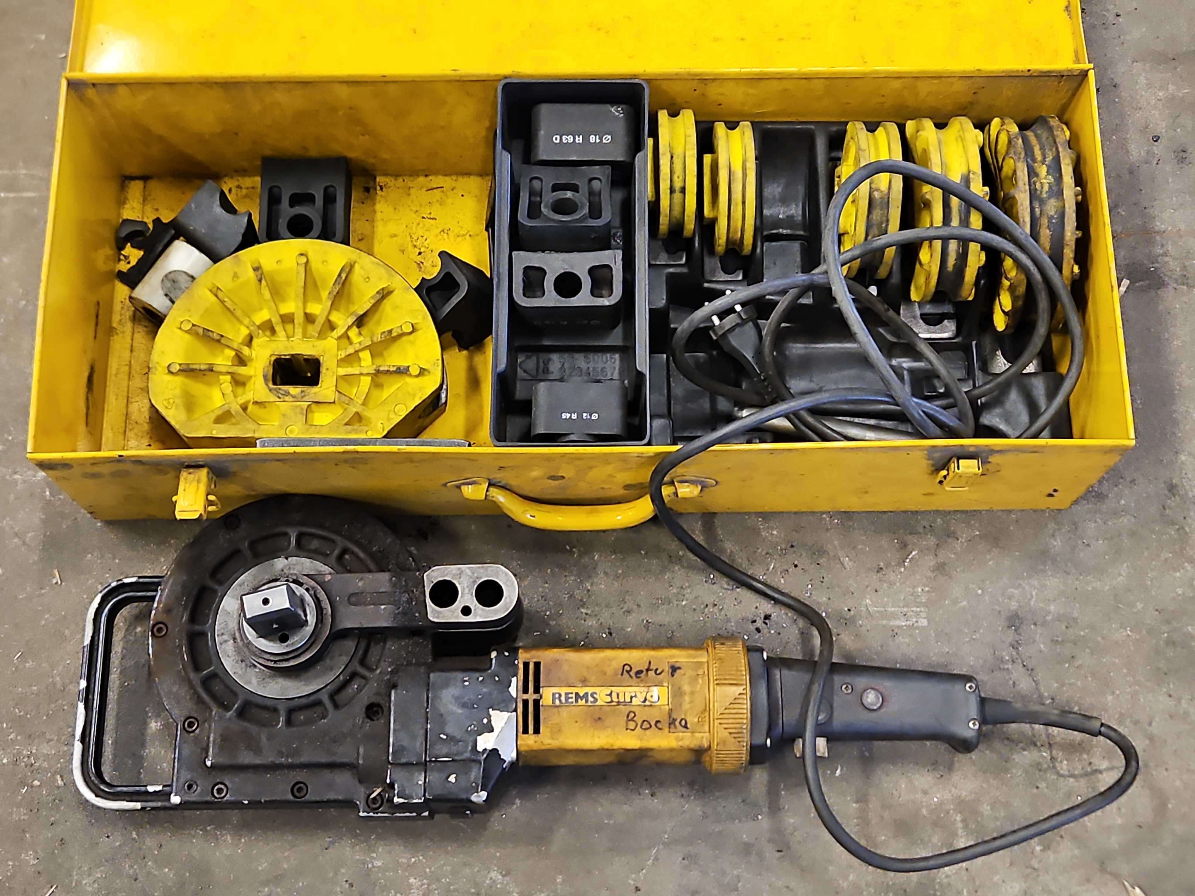Pipe bending tool with accessories - Rems Curvo Type 58 - PS