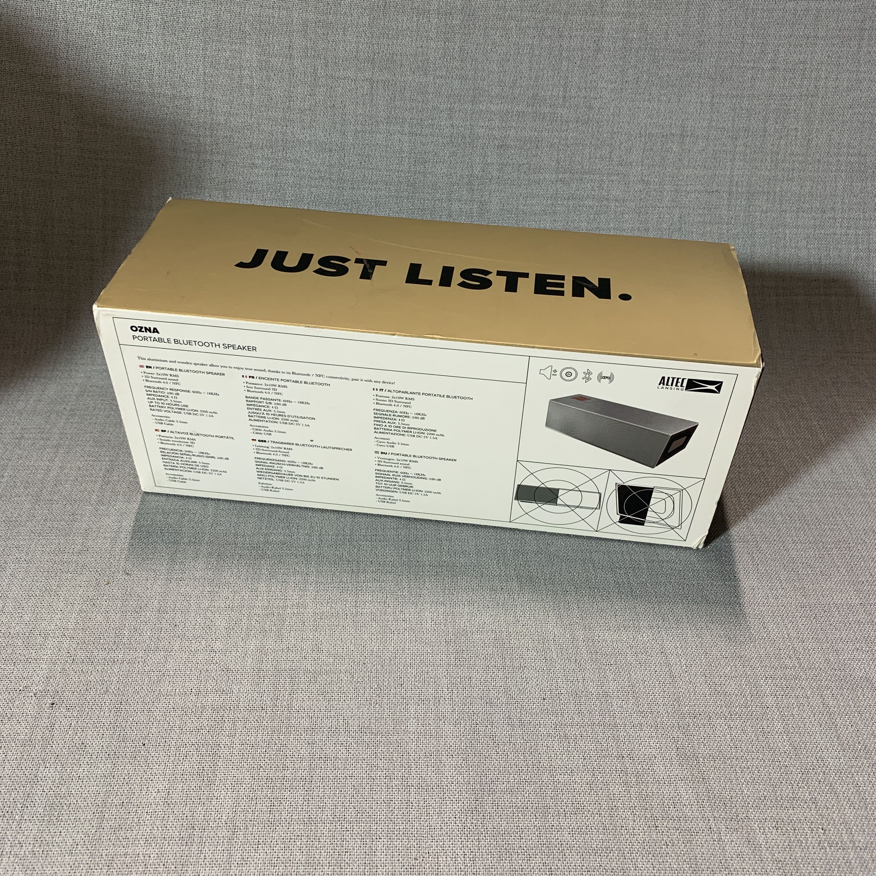 altec lansing ozna bluetooth speaker
