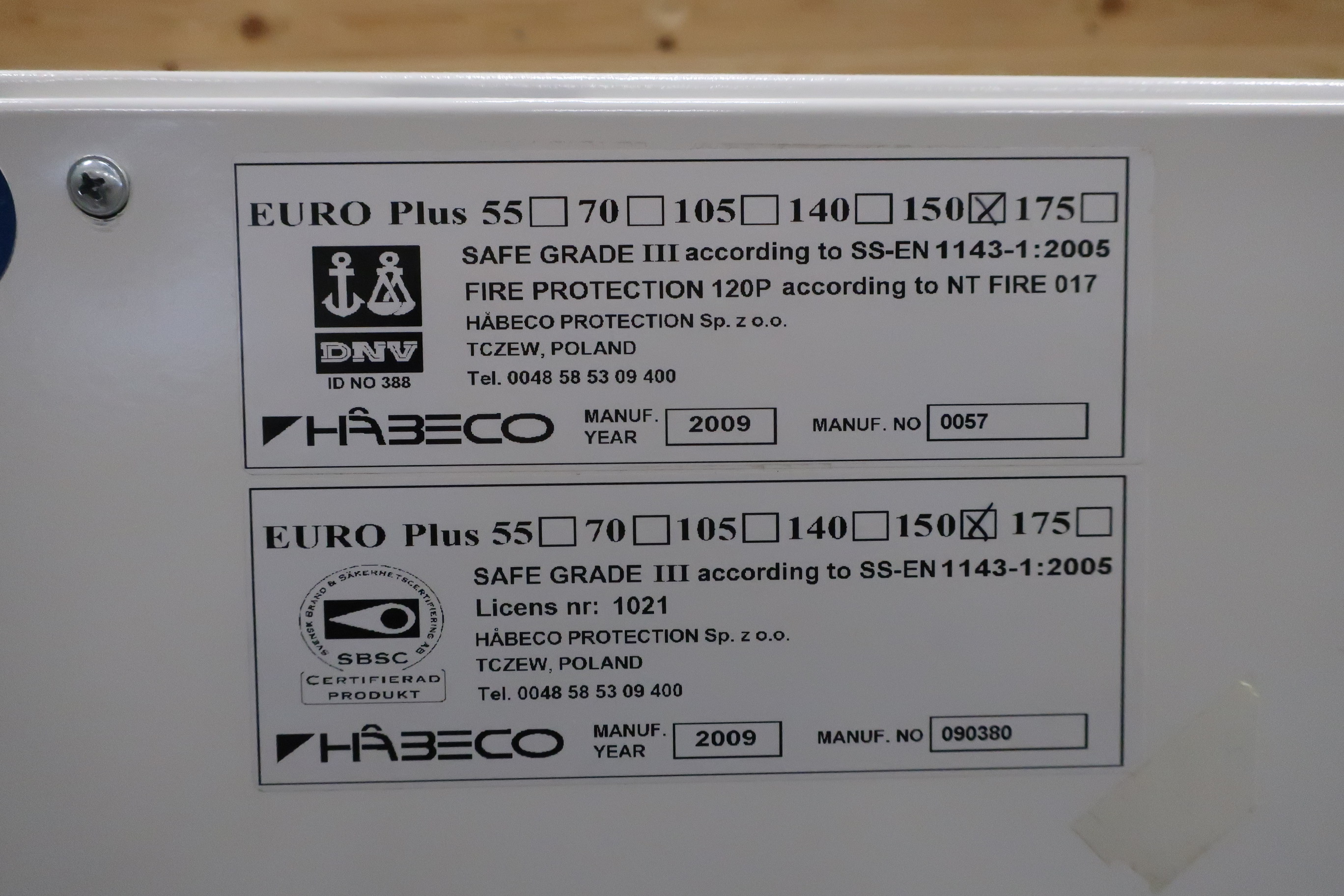 Safety cabinets Håbeco Euro Plus 150 - PS Auction - We value the future -  Largest in net auctions