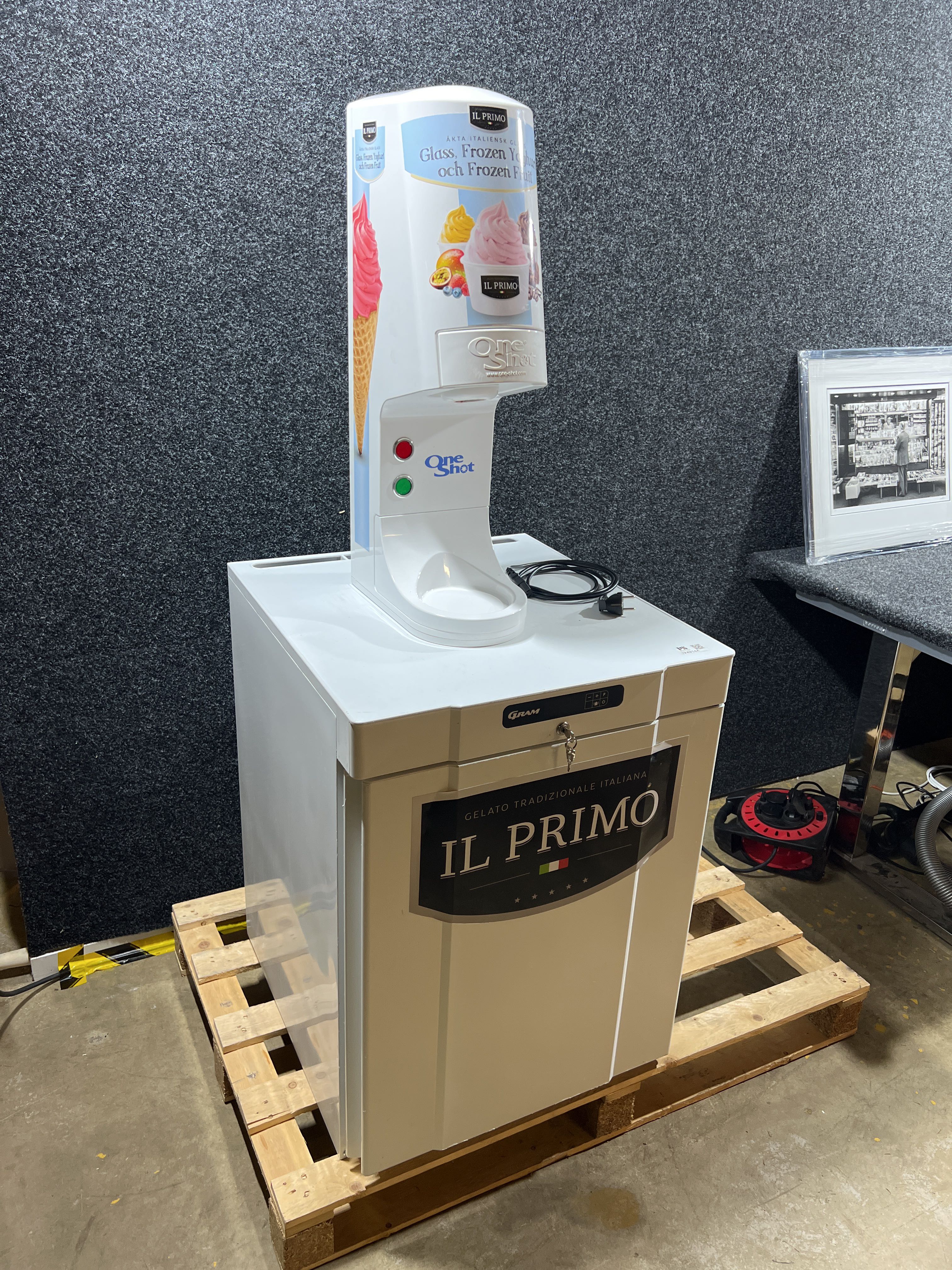Ice cream machine with freezer - IL Primo One Shot OS8 - PS