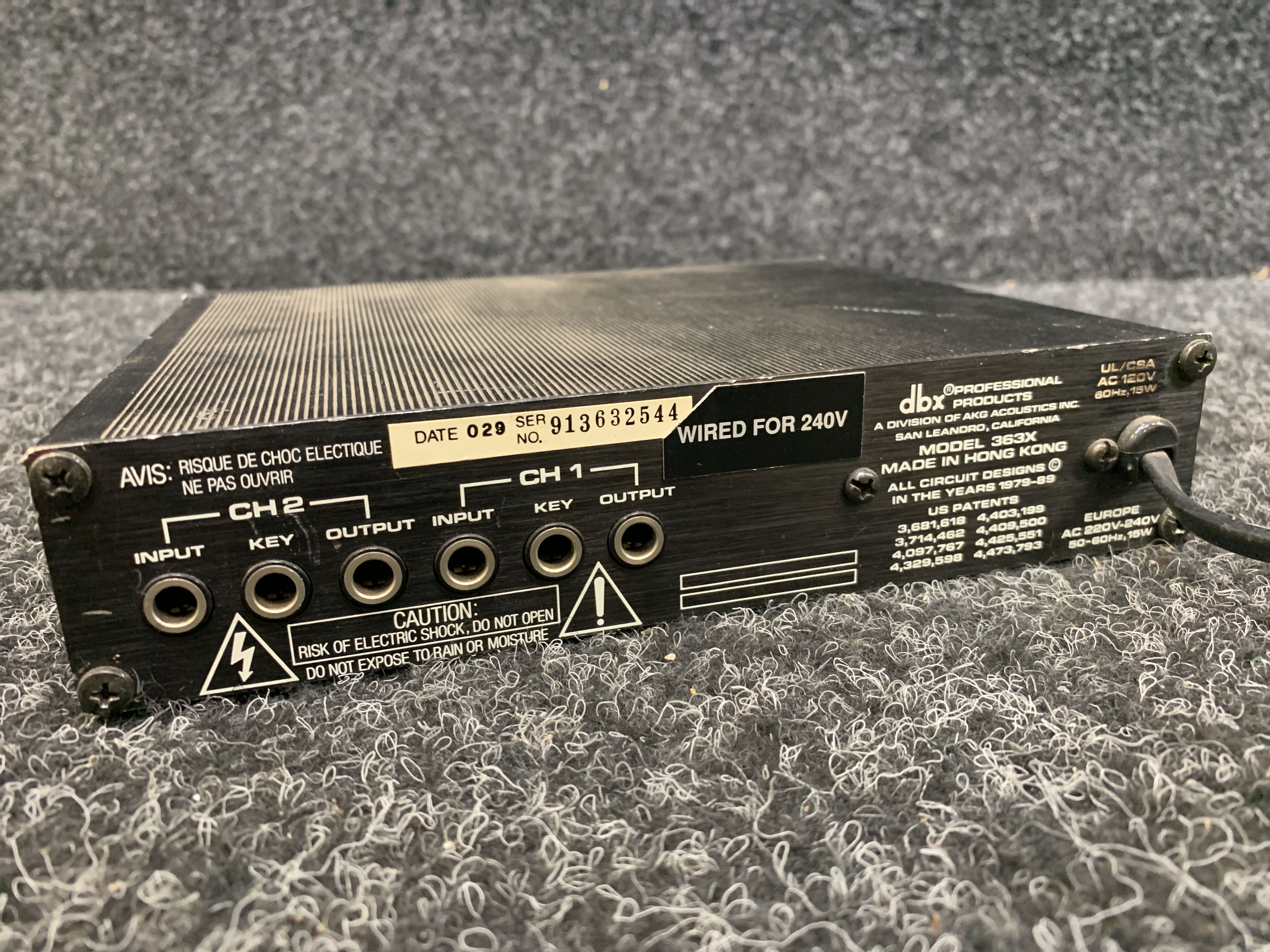 Noise gate / signal processor - dbx 363X Dual Gate - PS Auction