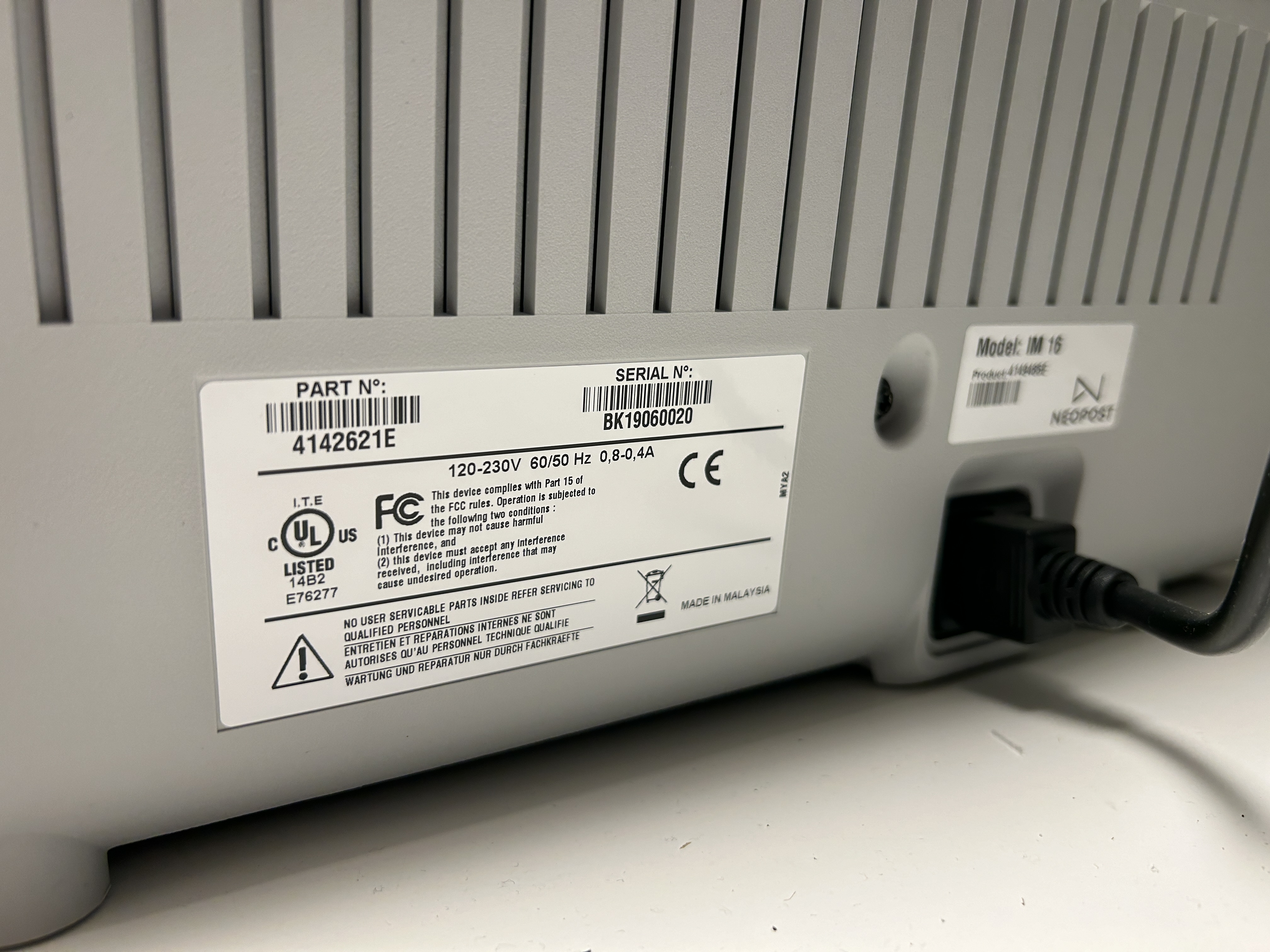 Envelope opener Neopost IM-16 - PS Auction - We value the future