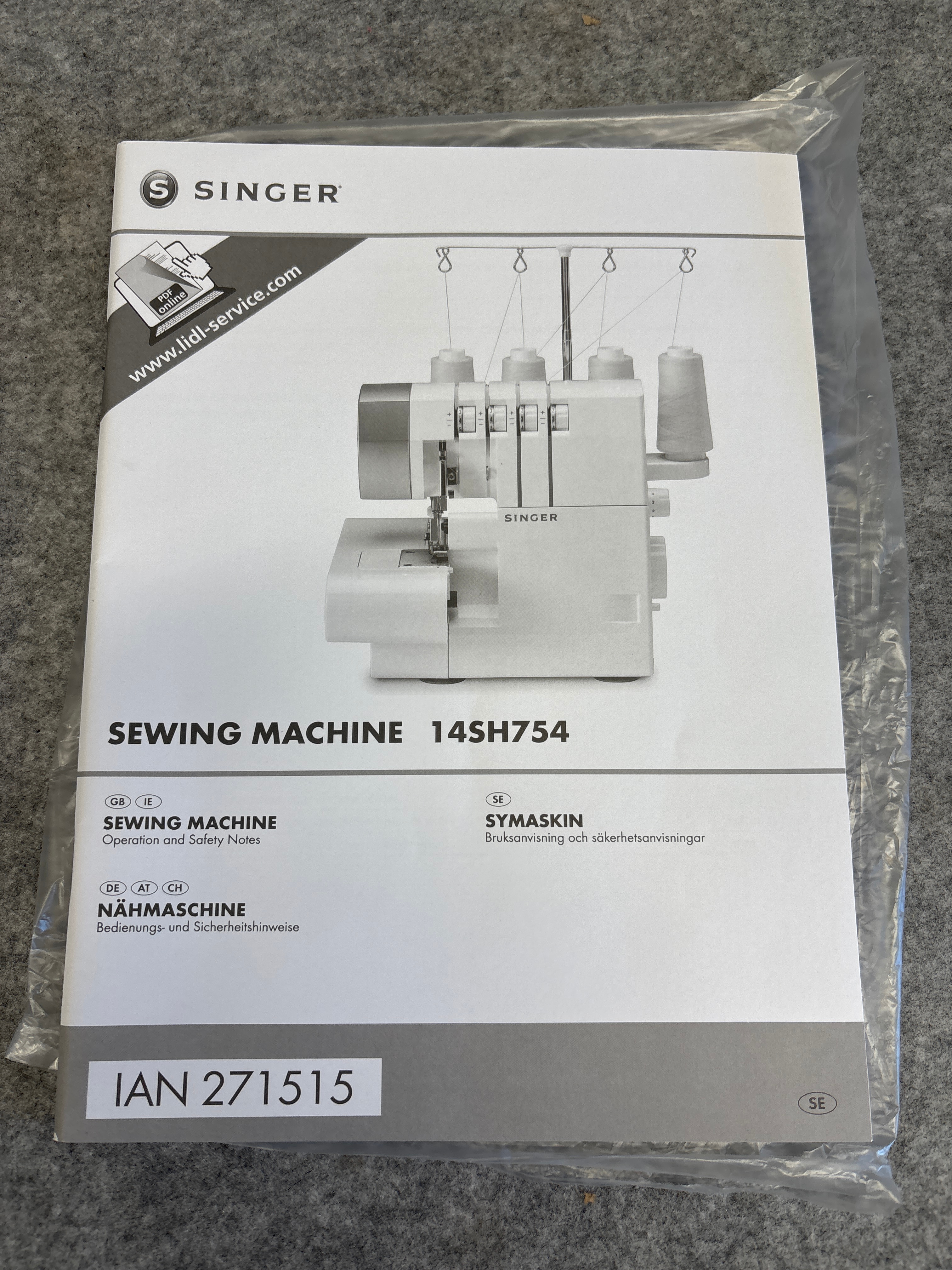 Sewing machine/Overlocker - Singer 14SH754 - PS Auction - We