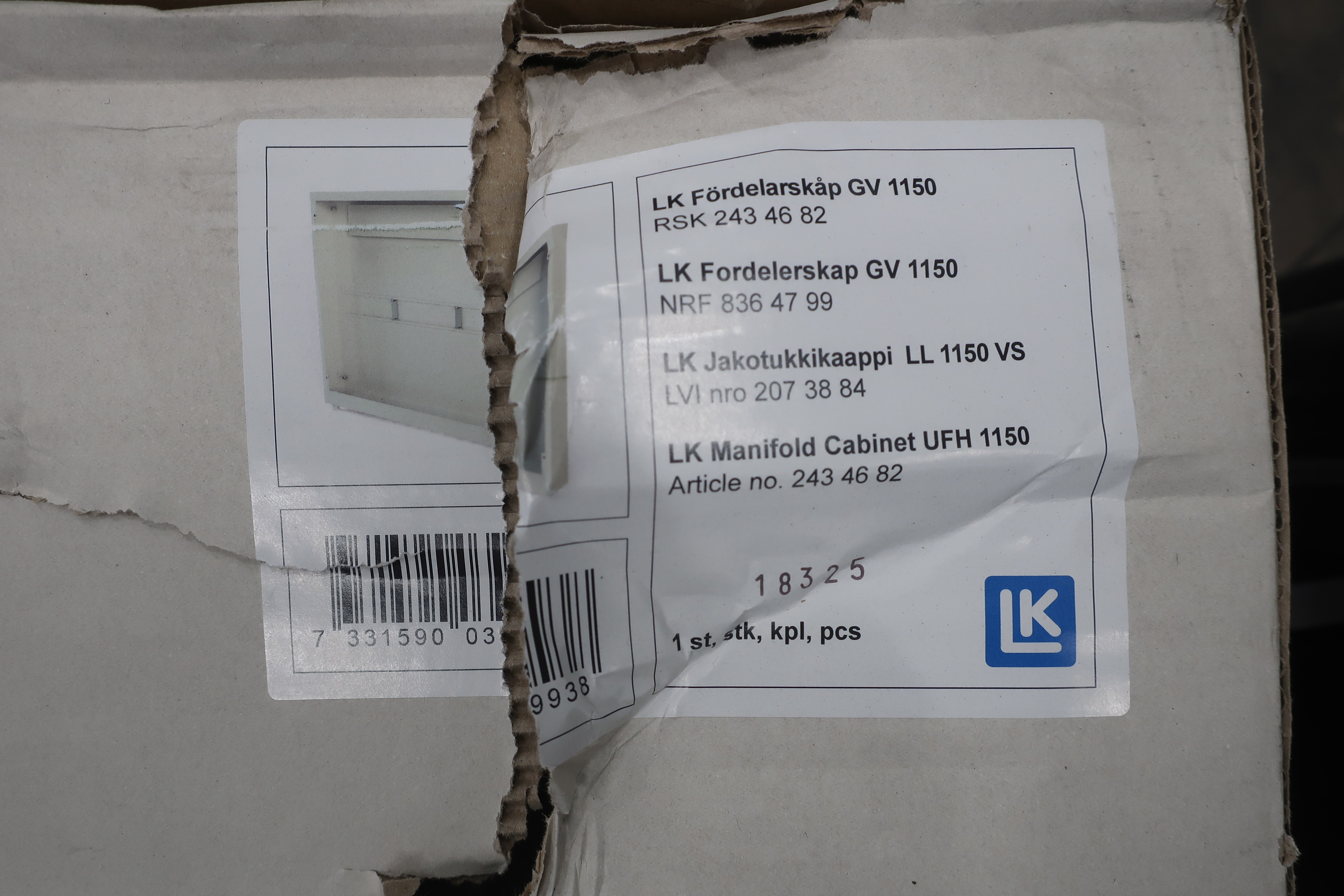 Fördelarskåp Lk GV 1150 - Auktioner online - Nätauktioner ...