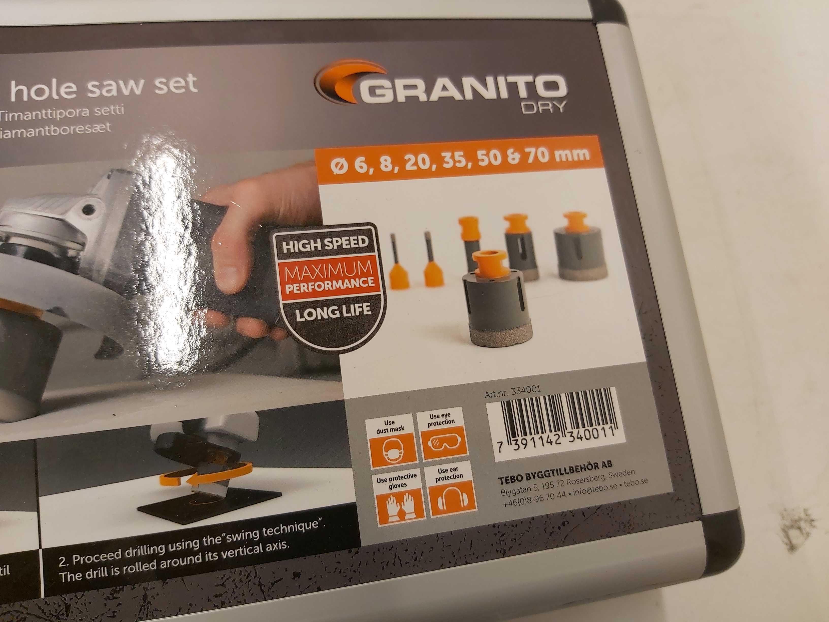 NEW Tebo diamond hole saw set - PS 