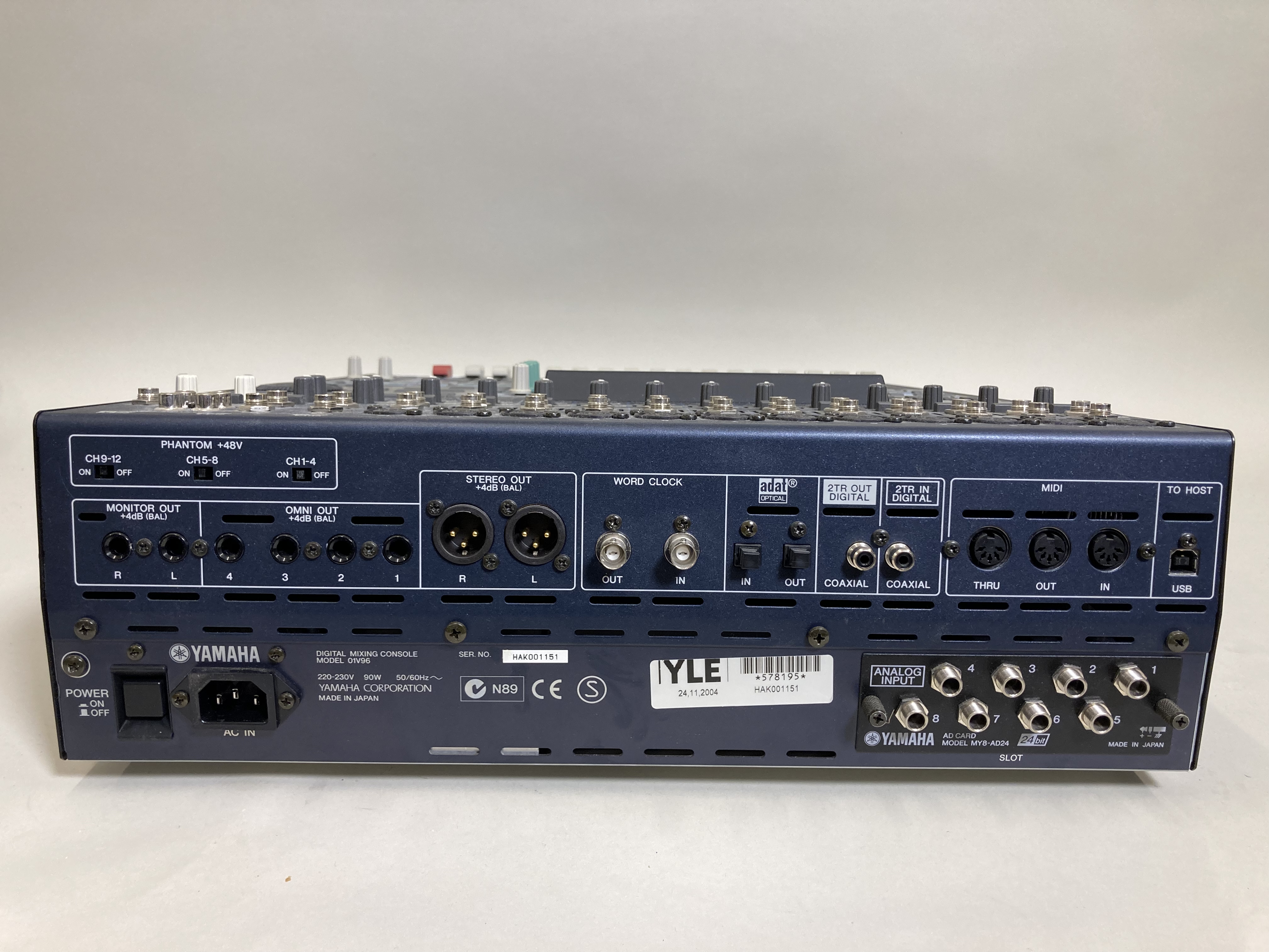 Yamaha 01V96 Digital Mixer - PS Auction - We value the future - Largest ...