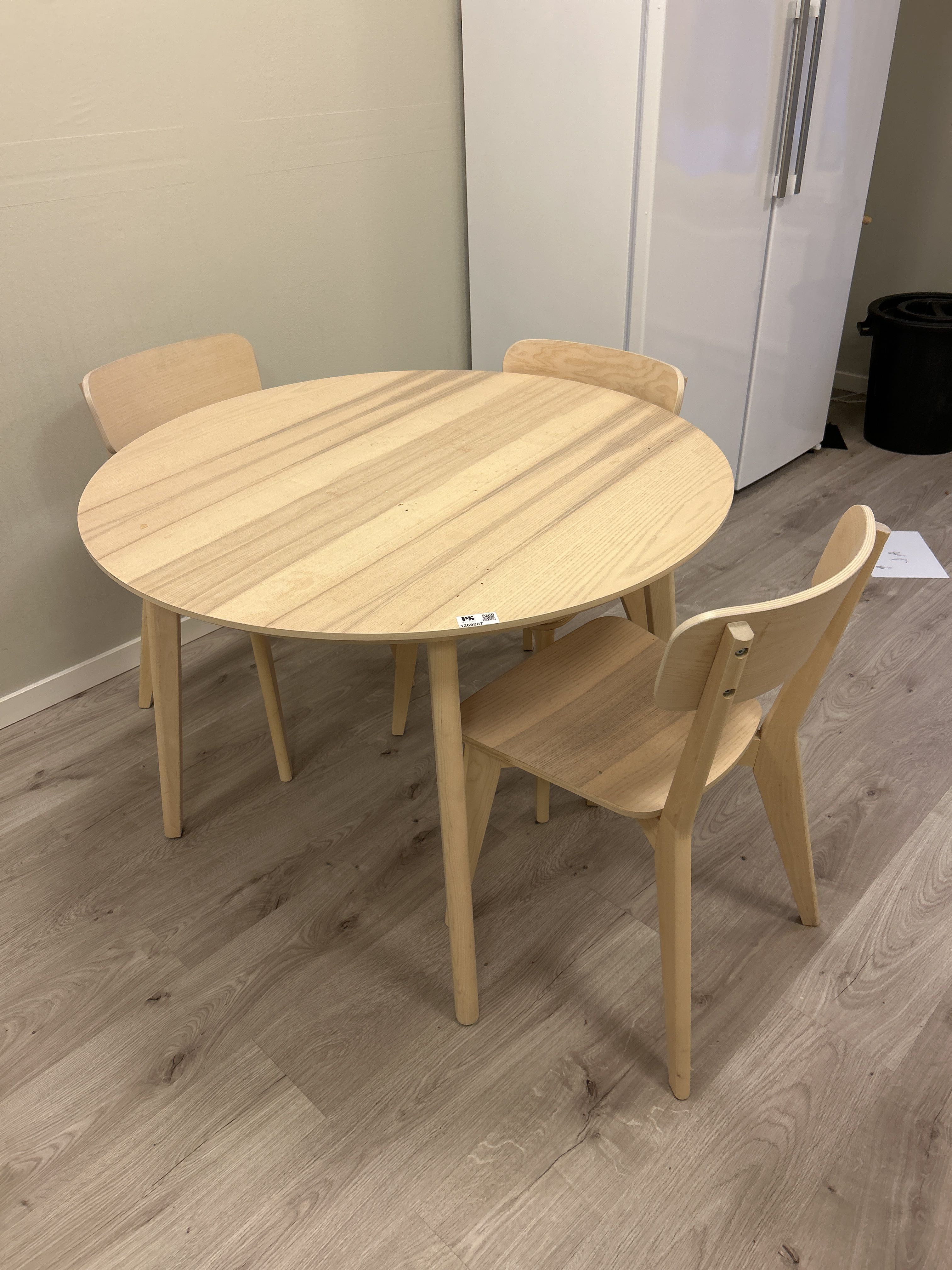 Dining table with three chairs IKEA LISABO - PS Auction - We value the ...
