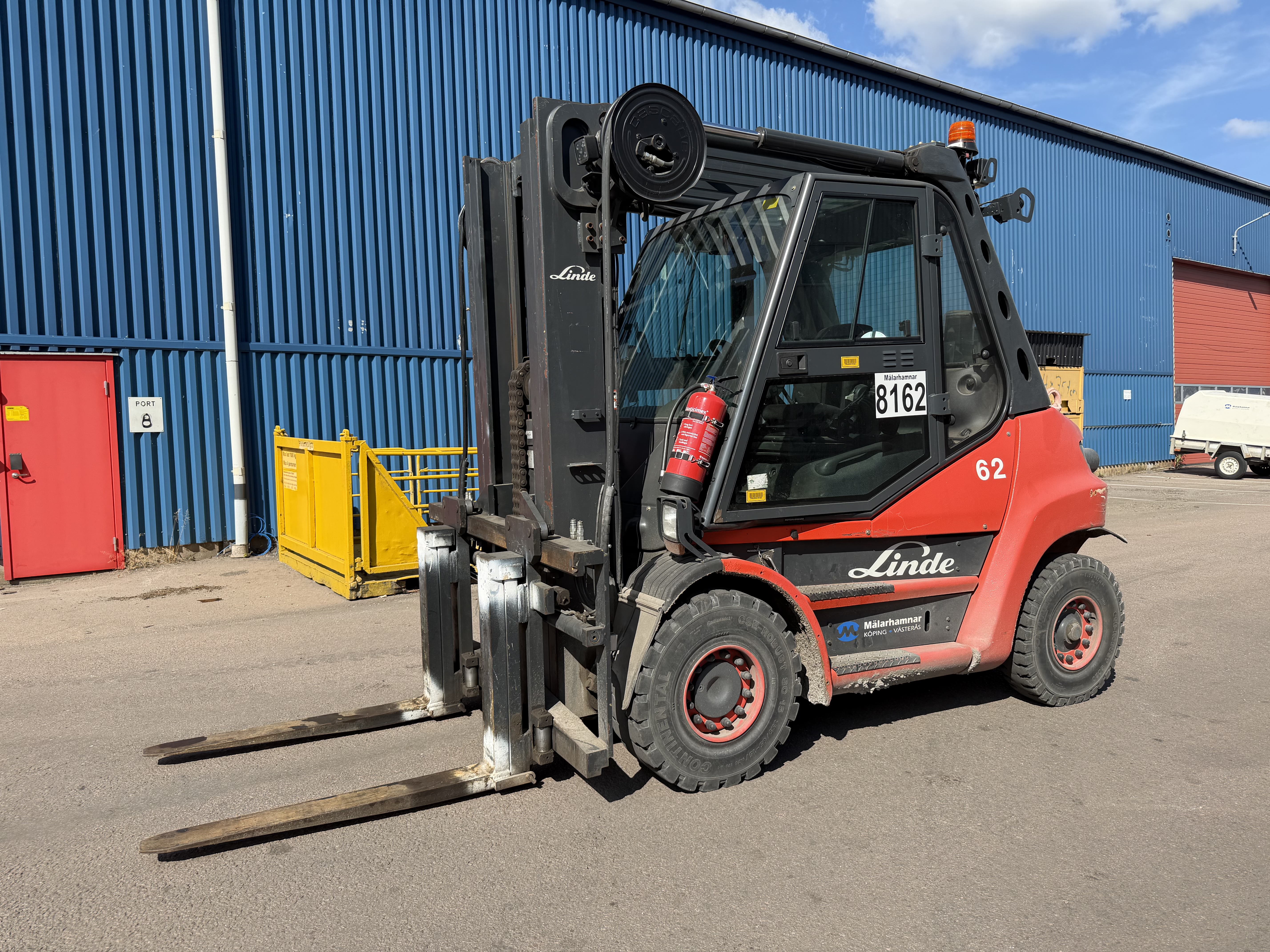 Video preview for Diesel truck Linde H60D-02 6 tons 2013