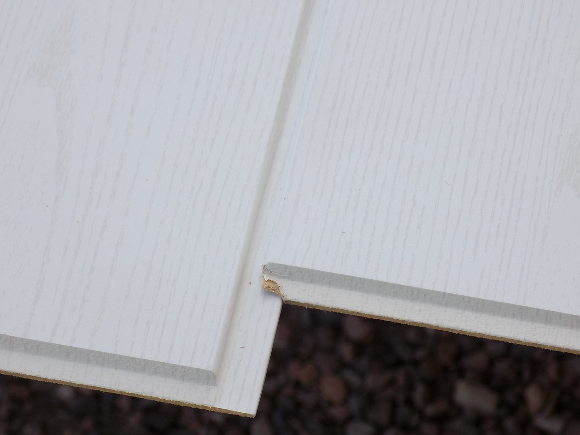 Tak / Vägg paneler i MDF Vit melamin 10 x 160 x 2070 mm NY 15,1m2 10pkt ...