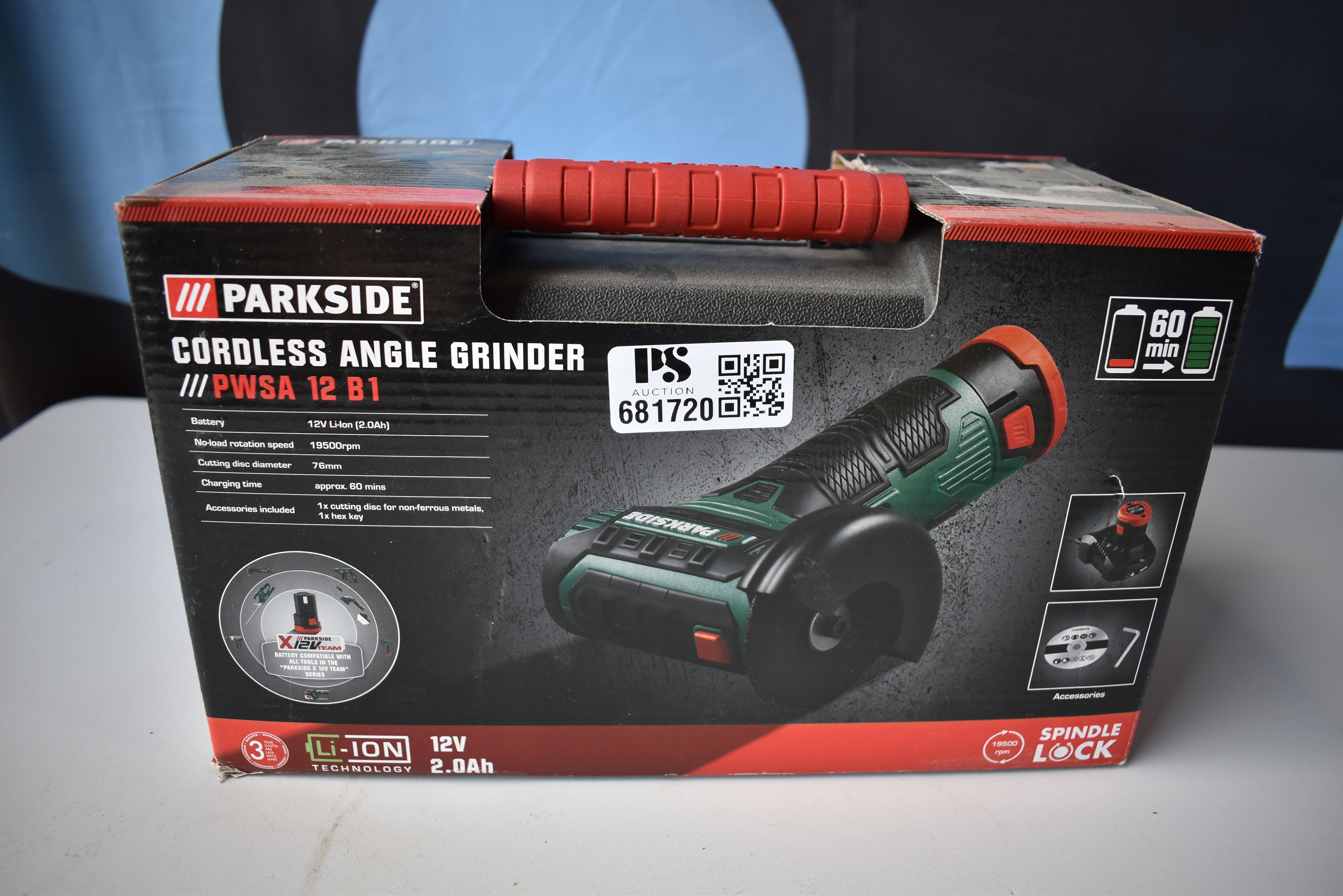 Angle grinder from Parkside - PWSA 12 