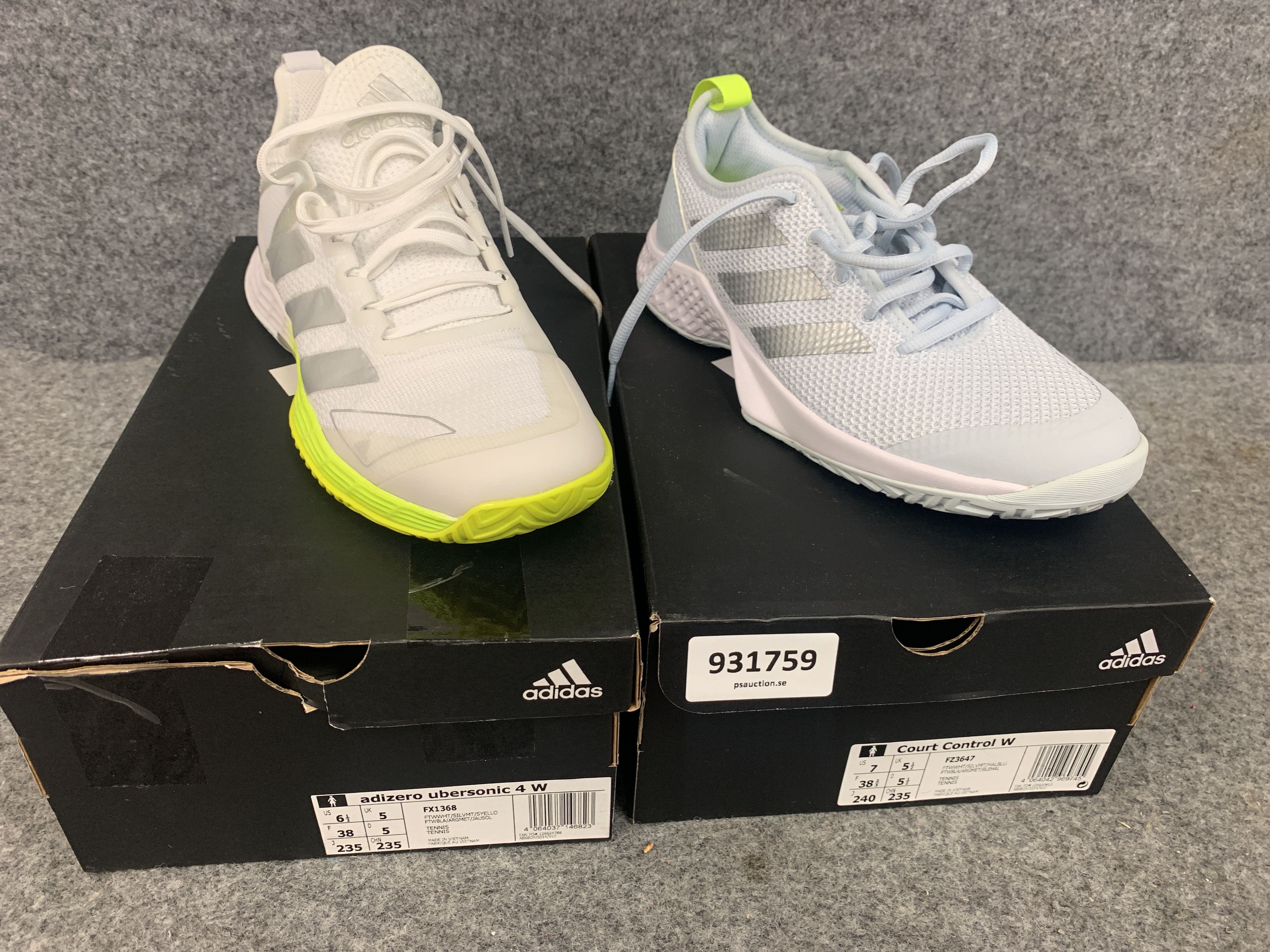 Paddle shoes Adidas 2 pairs 38/38,2/3 - PS Auction - We value the future -  Largest in net auctions