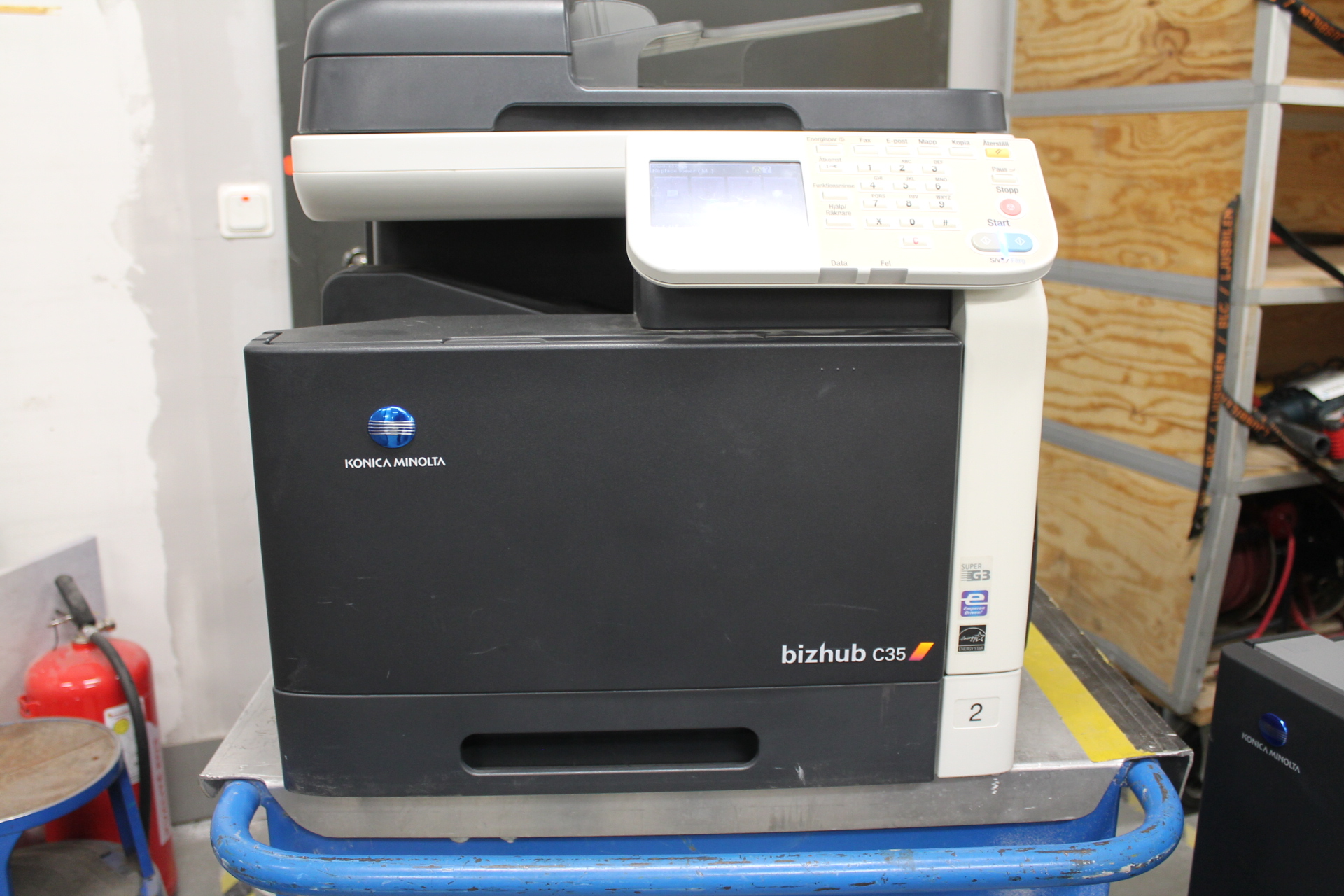 試写済：KonicaC35 Konica Minolta bizhub C35 Black Imaging Unit, Genuine (G1401)