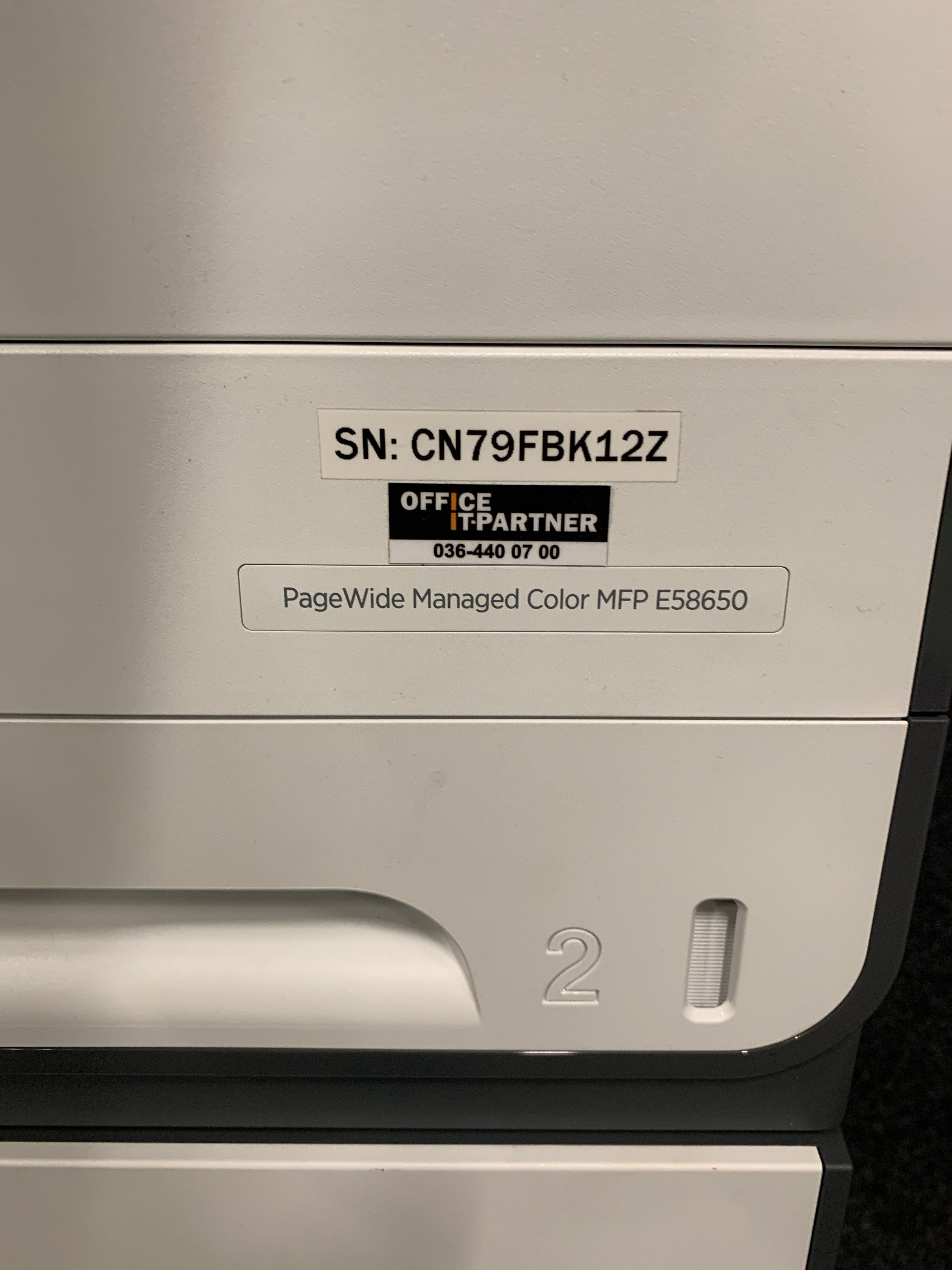 Printer HP PageWide Managed Color MFP E58650 - PS Auction