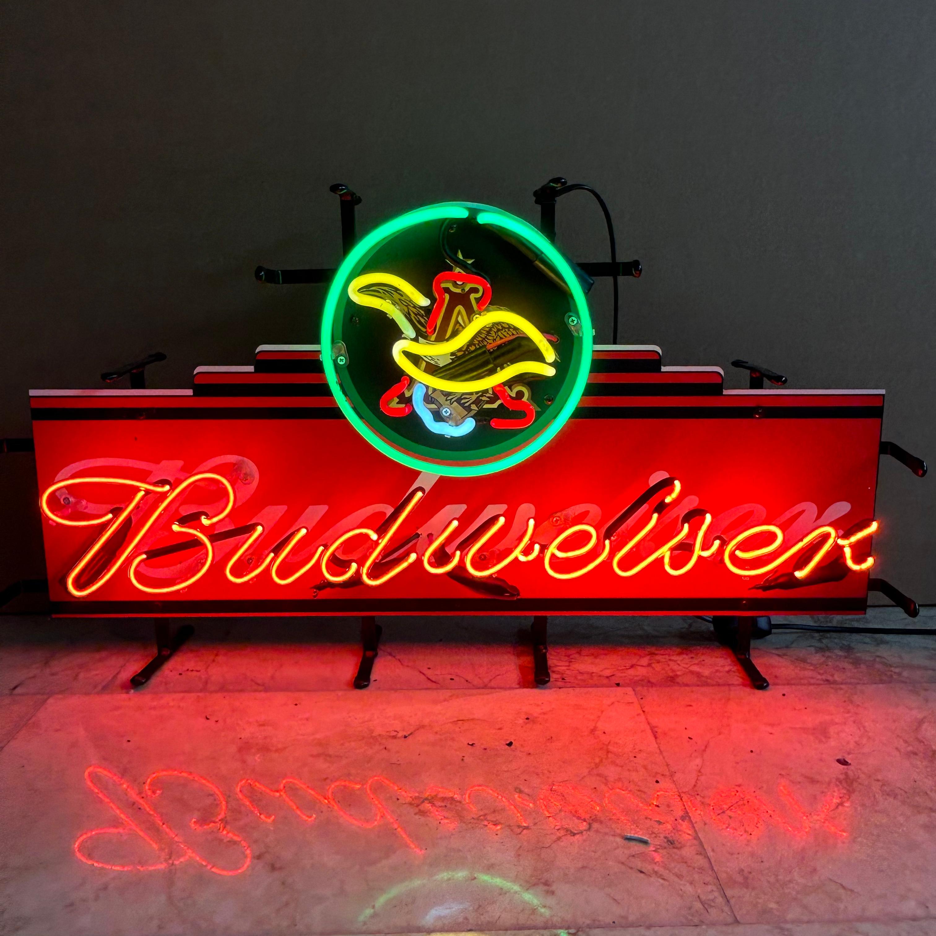 New neon sign Budweiser 80x42 cm - PS Auction - We value the
