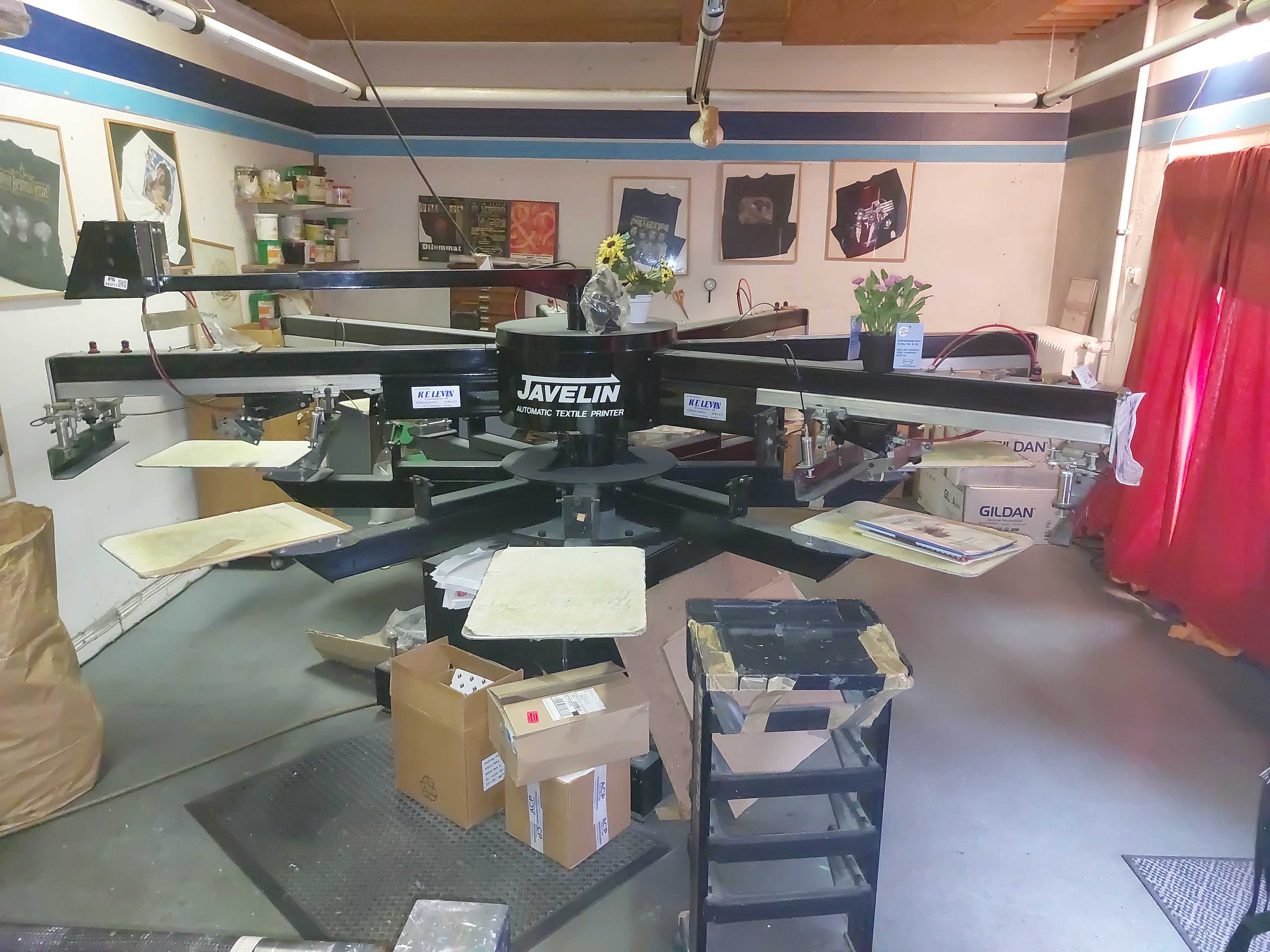 Screen Printer 6 Colors Javelin Pro Series 95 (Air) PS Auction We